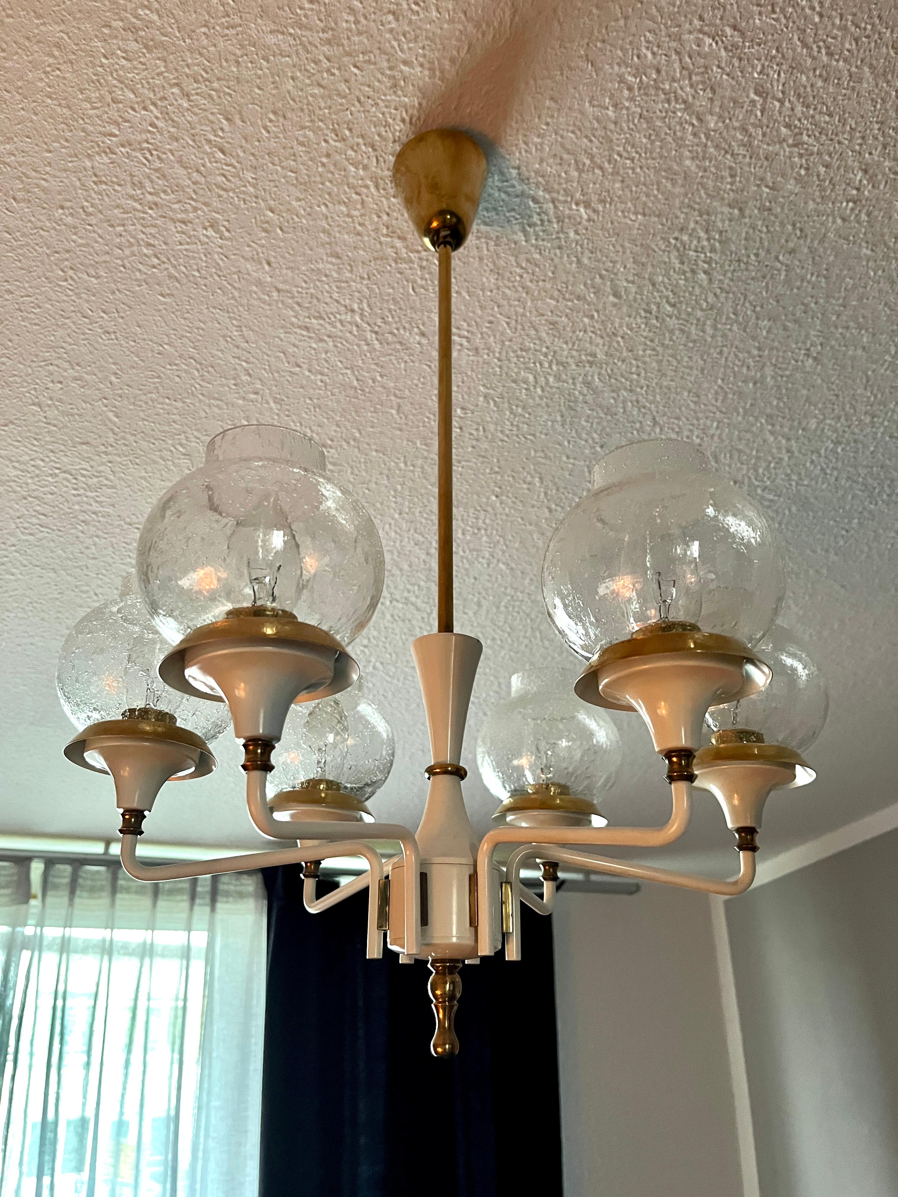 Metal Chandeliers by Kaiser Leuchten For Sale