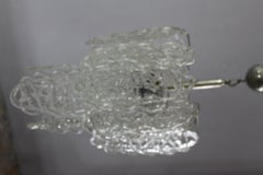 chandellier  showy for mazzega murano white big spun sugar