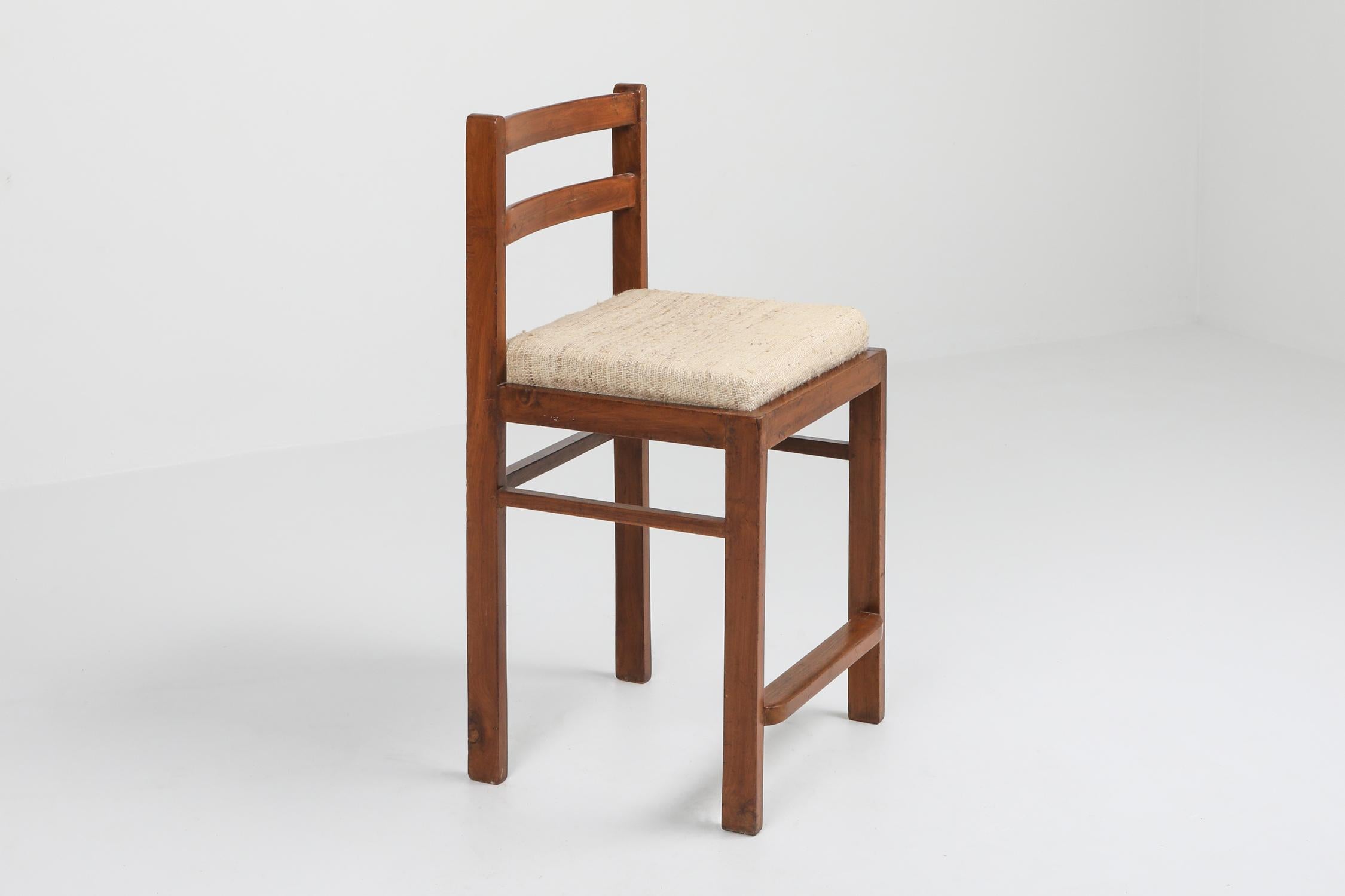 Pierre Jeanneret, Chandigarh stool
study model for Chandigarh
prototype piece
woven linen seating
Designed by Corbusier cousin, Pierre Jeanneret, France/India, circa 1960.
Literature: Le Corbusier Pierre Jeanneret: The Indian Adventure,