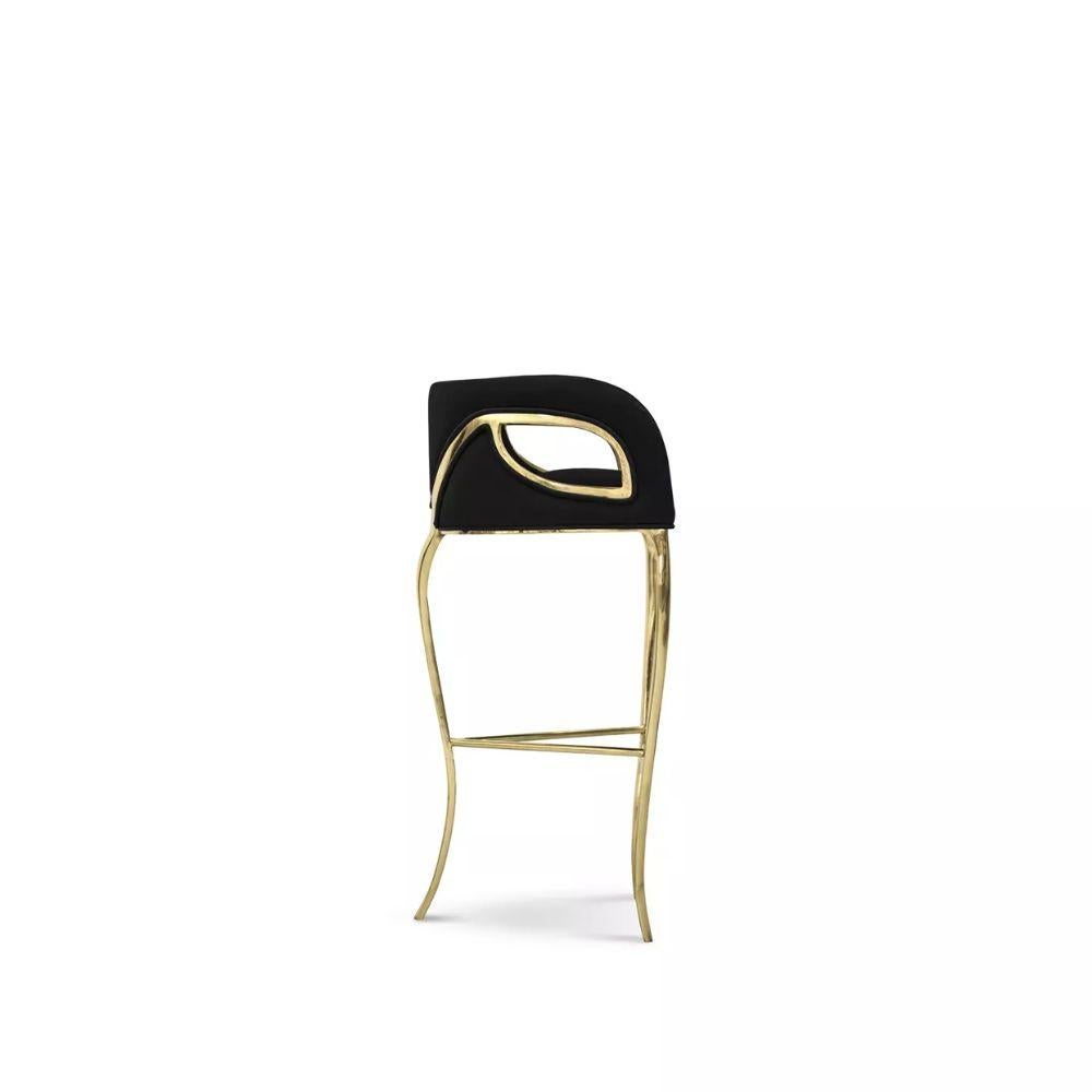 Hand-Crafted Chandra Bar Stool For Sale