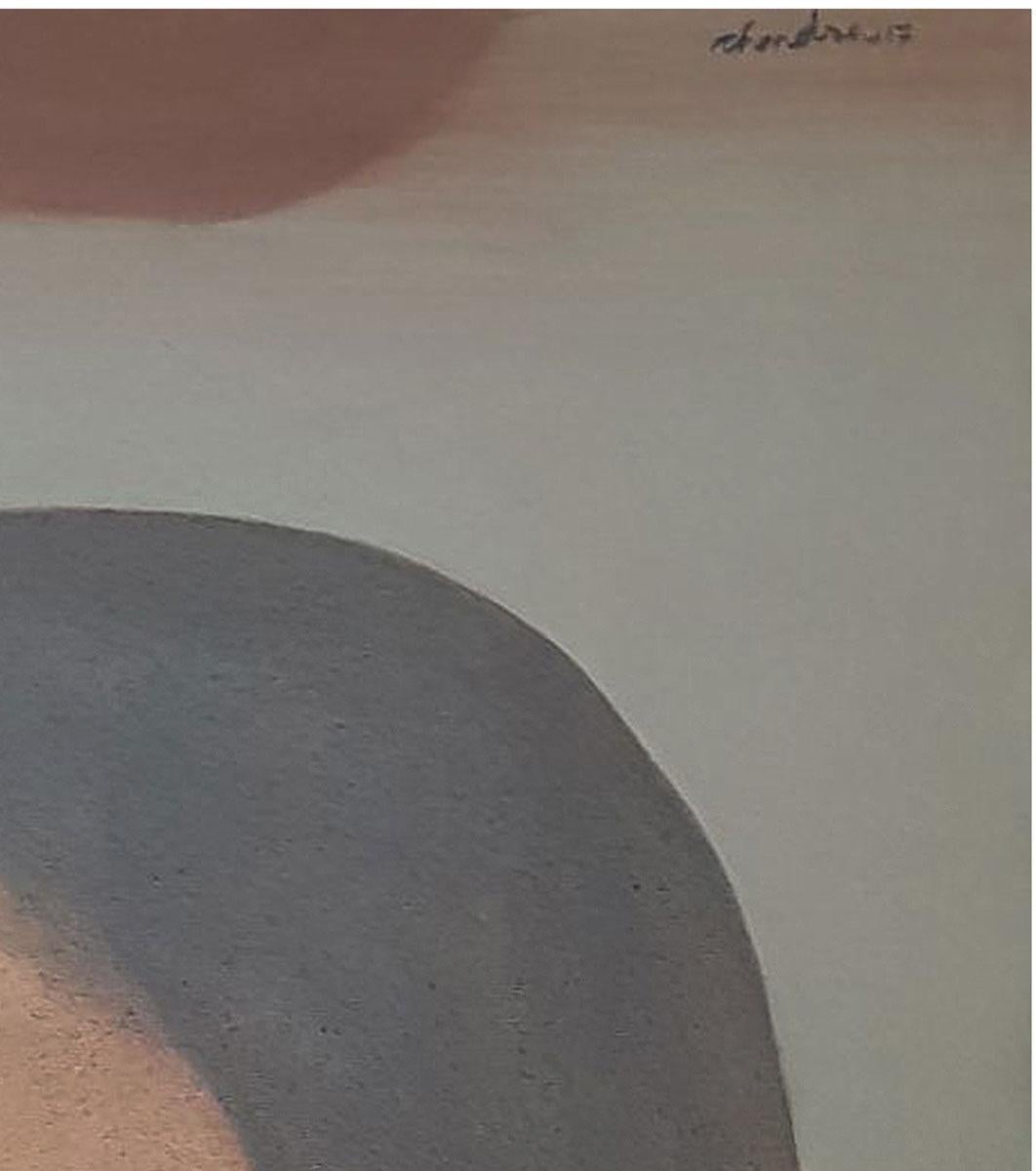 Lady, Long Hair, Acrylic on Canvas, Brown, Famous Contemporary Artist 