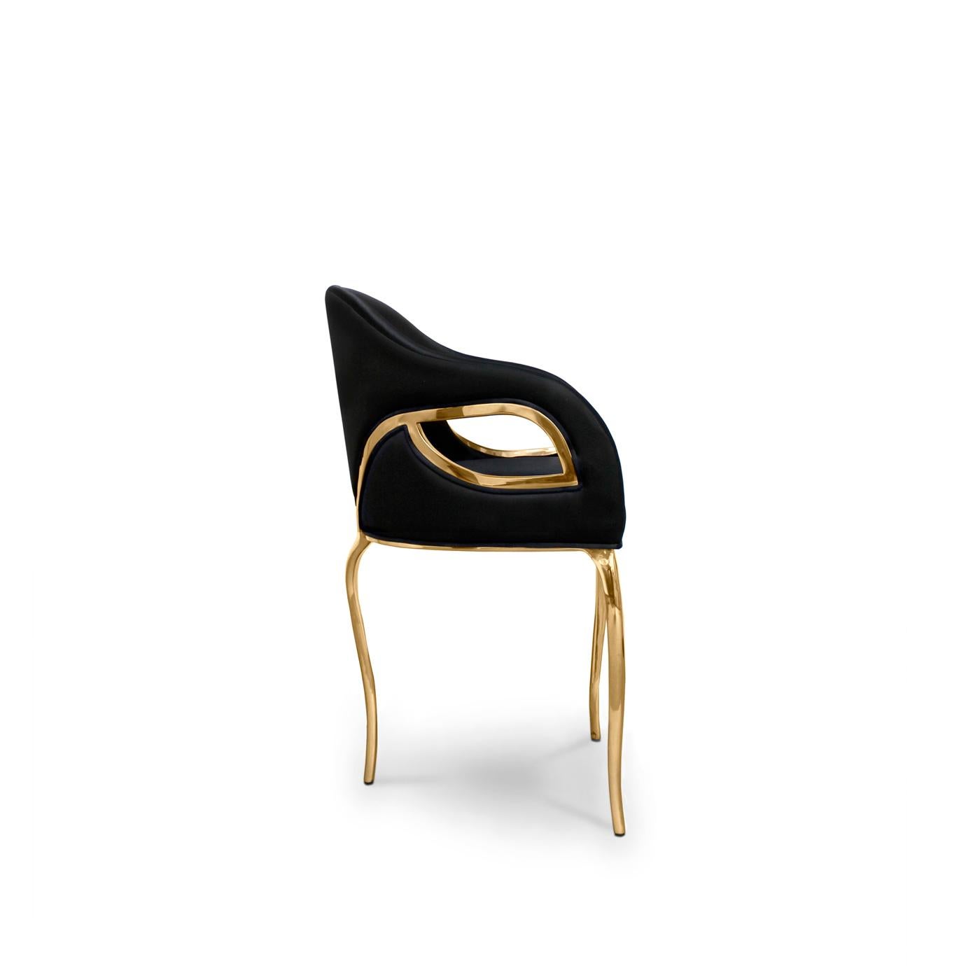 Polished Chandra Dining Chair For Sale