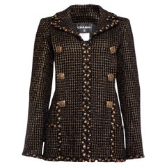 Chanel New Icon Paris / Byzance Black Tweed Jacket