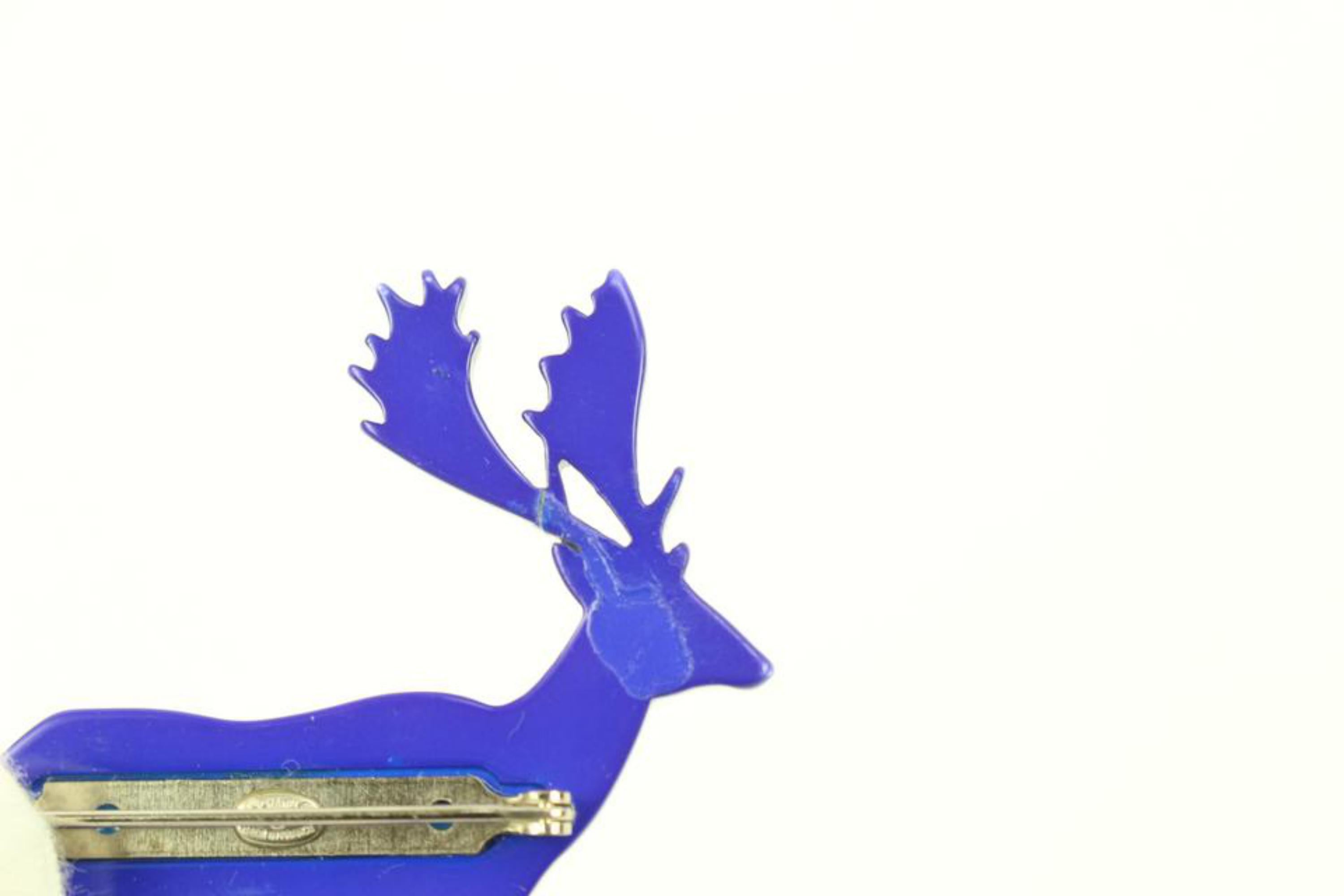 Chanel 01a CC Logos Deer Motif Brooch Pin Corsage Pink 92ck310s 8