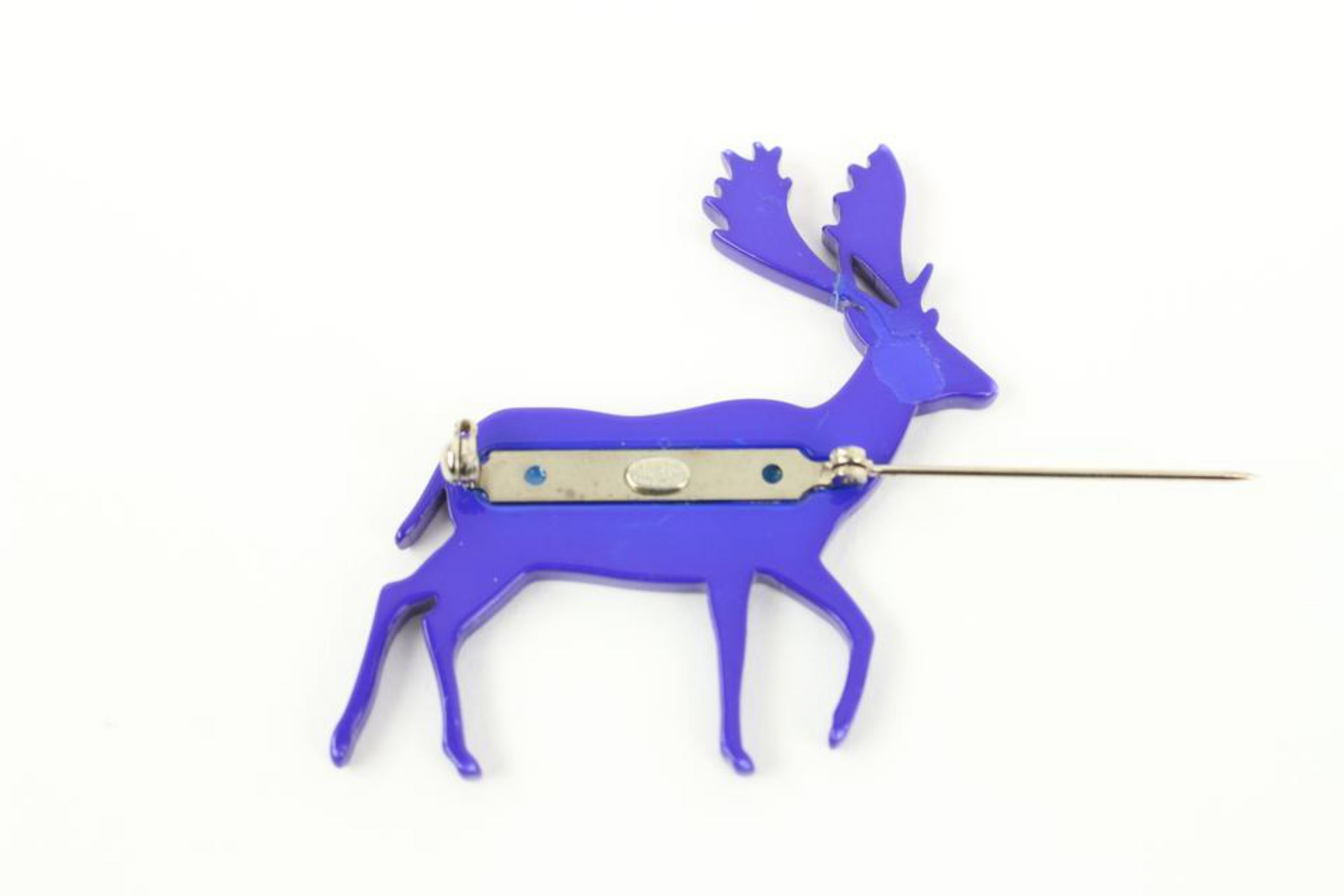 Chanel 01a CC Logos Deer Motif Brooch Pin Corsage Pink 92ck310s 4