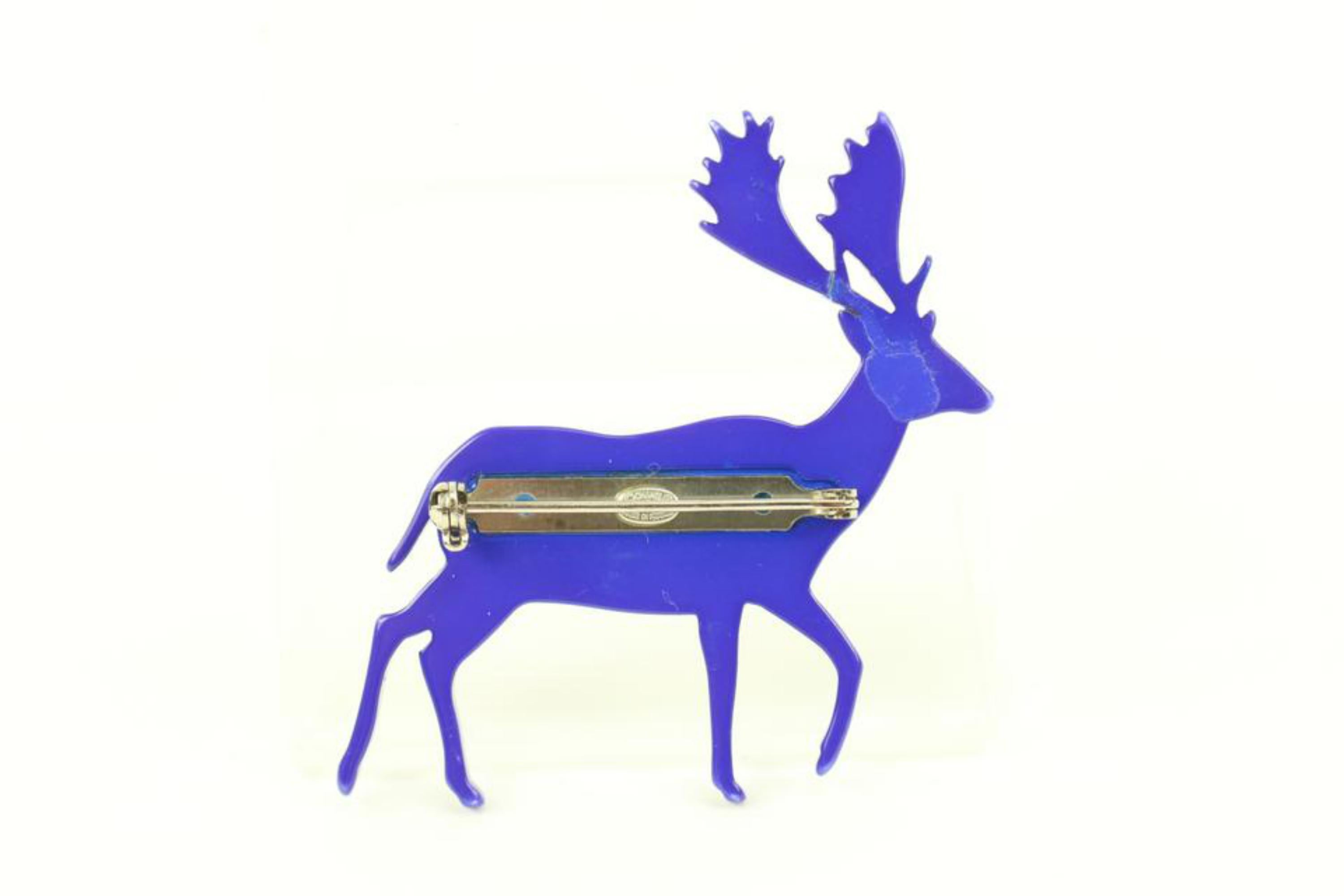 Chanel 01a CC Logos Deer Motif Brooch Pin Corsage Pink 92ck310s 5