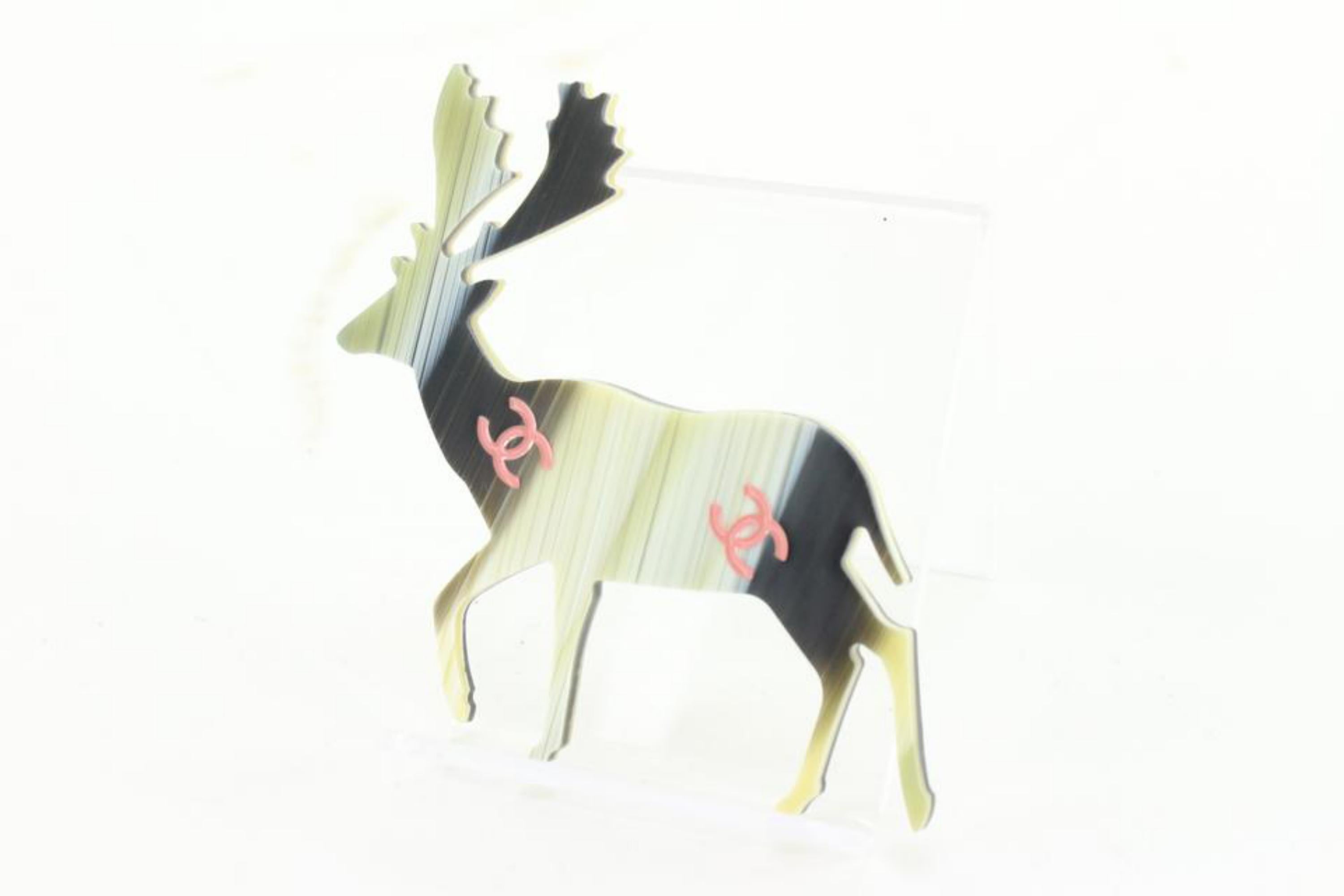 Chanel 01A Reindeer CC Brooch Deer Motif 20ck76s For Sale 6