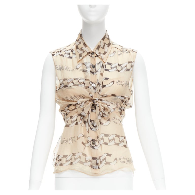 A Loris Azzaro Couture Top in Lurex and Silver Chains - French Circa 1970