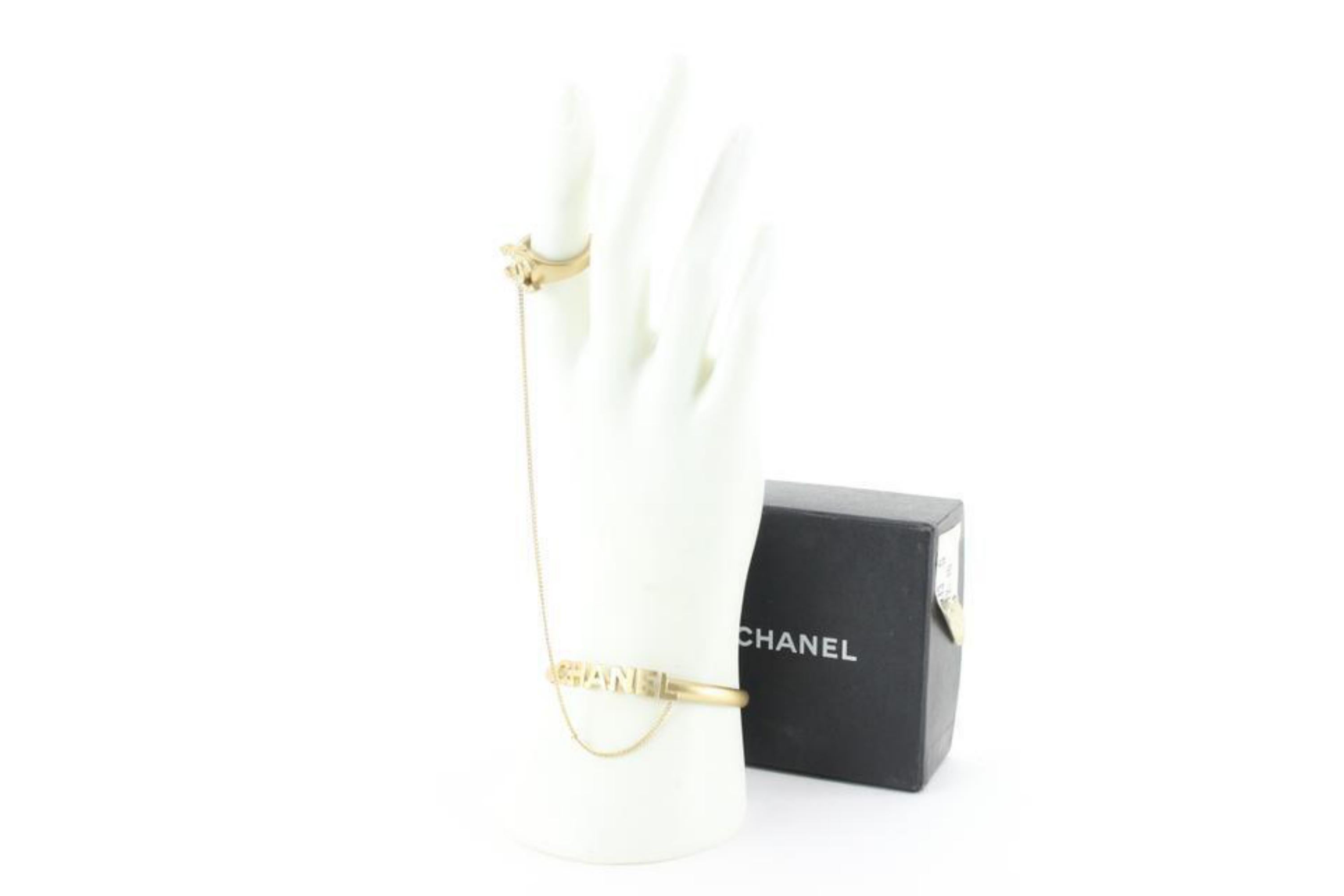 Chanel 01C CC Ring Attached Bracelet 1CK67CA 7