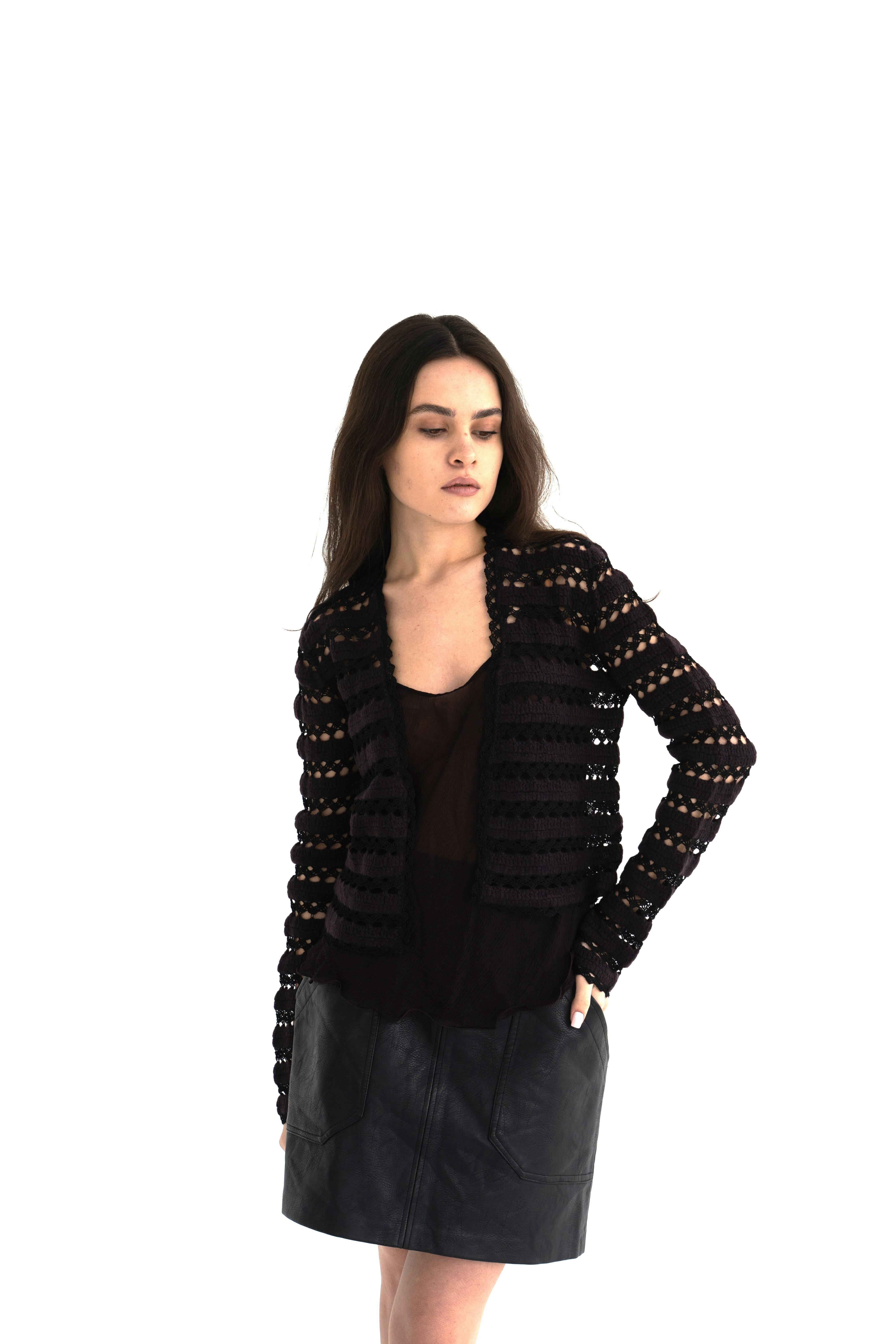 CHANEL 02A 2002-2003 Fall RTW cardigan / top Karl Lagerfeld  In Excellent Condition For Sale In Алматинский Почтамт, KZ
