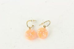 Chanel 03P Rosa Perle CC Pierce Tropfenohrringe 1014c14