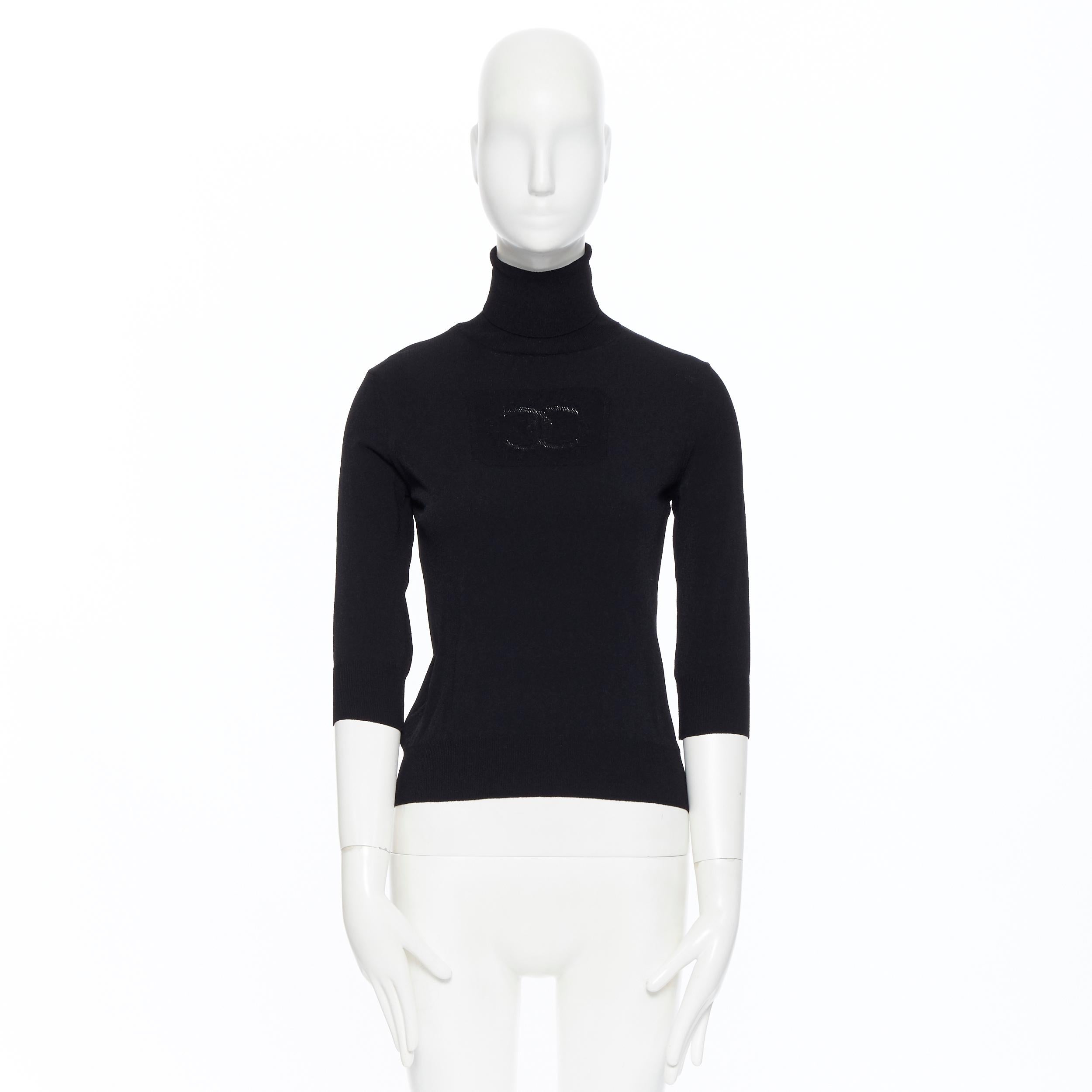chanel black turtleneck