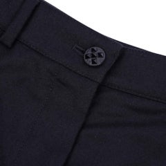 Chanel 04A Pantalon noir en laine et cachemire, Taille 36/4