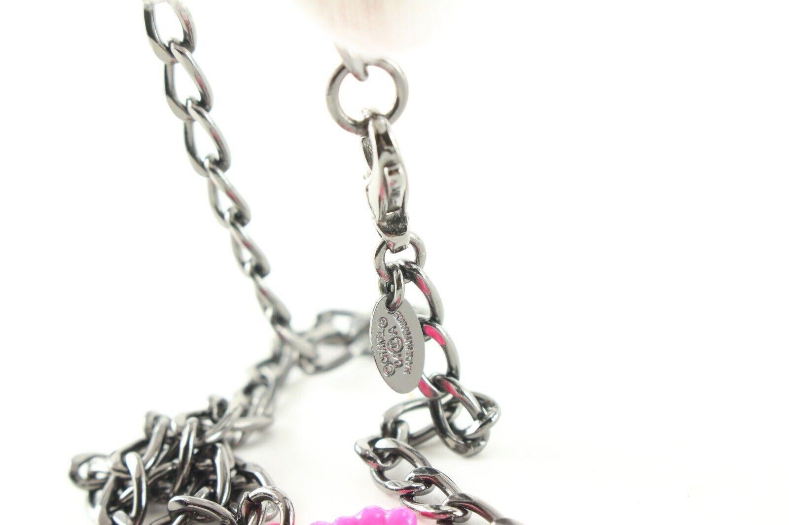 Chanel 04a Pink CC Necklace Chain Jewelry 2CK419C

Date Code/Serial Number: 04 A

Made In: France

Measurements: Length: 16