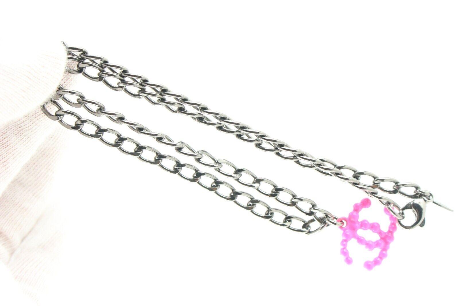 Chanel 04a Pink CC Necklace Chain Jewelry 2CK419C 1