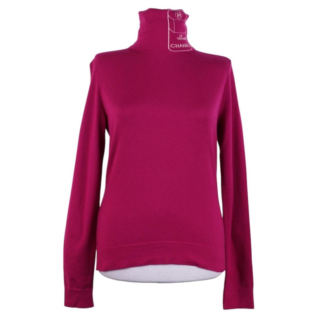 Chanel 04A Rollkragenpullover Kaschmir Winter 2004 Größe 42