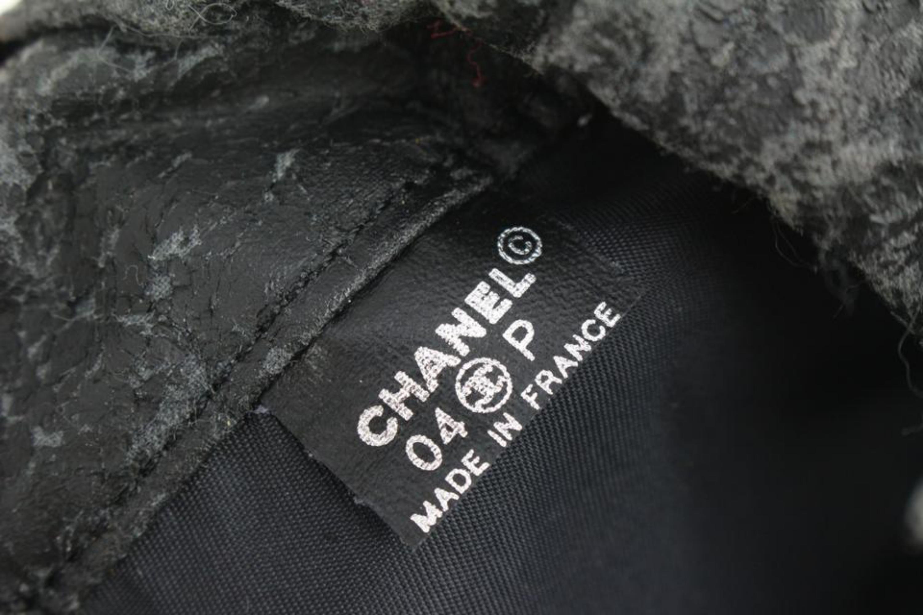 Chanel 04P Black x Grey Sports Logo CC Basketball with Net Bag 6ca126s 5