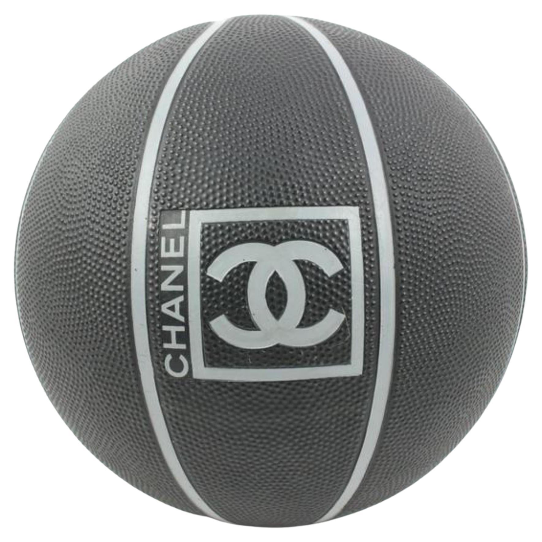 Chanel 04P Black x Grey Sports Logo CC Basketball with Net Bag