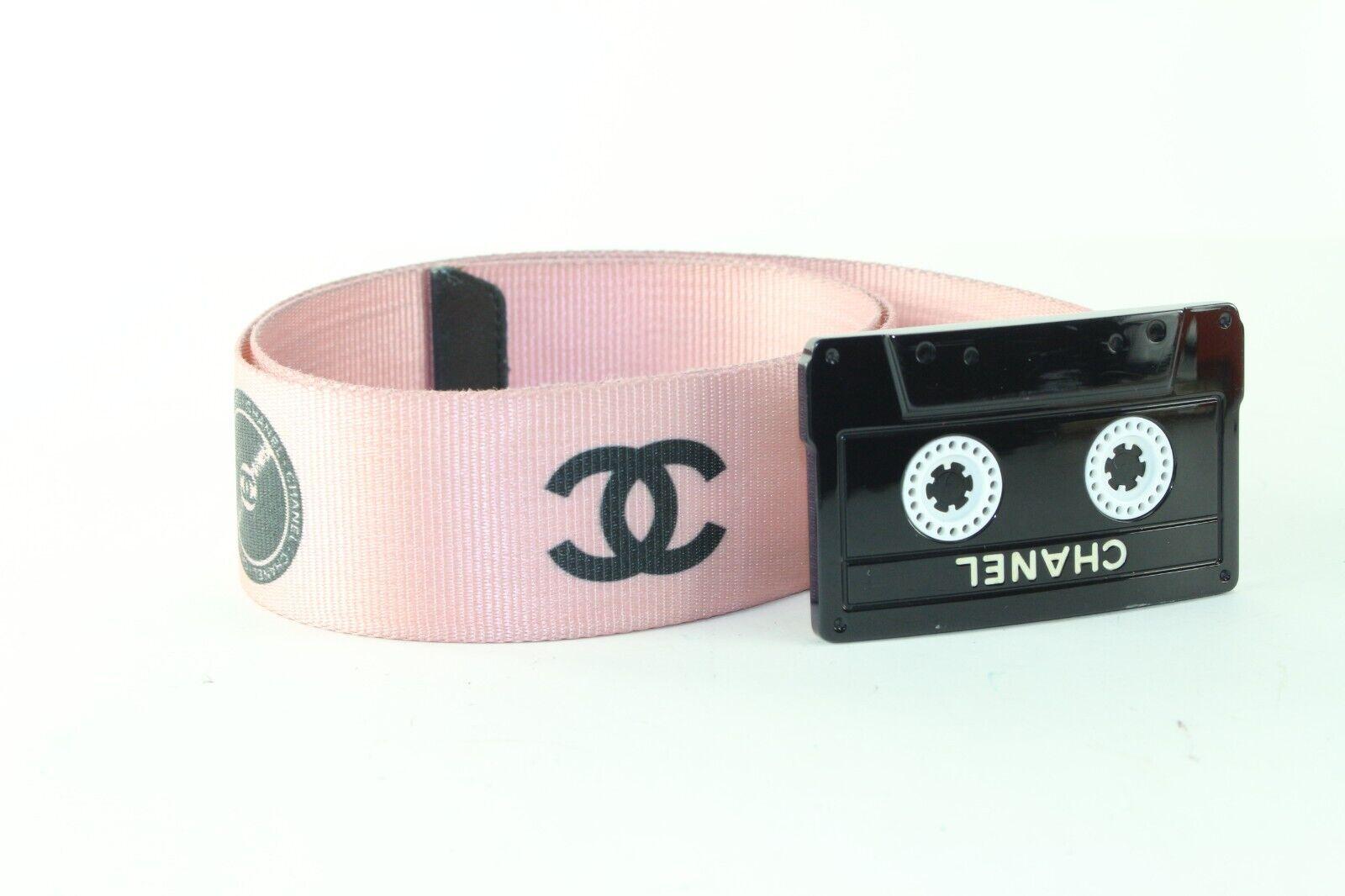 Chanel 04P Size 75/30 Pink Cassette Tape Belt 1CC615K For Sale 5