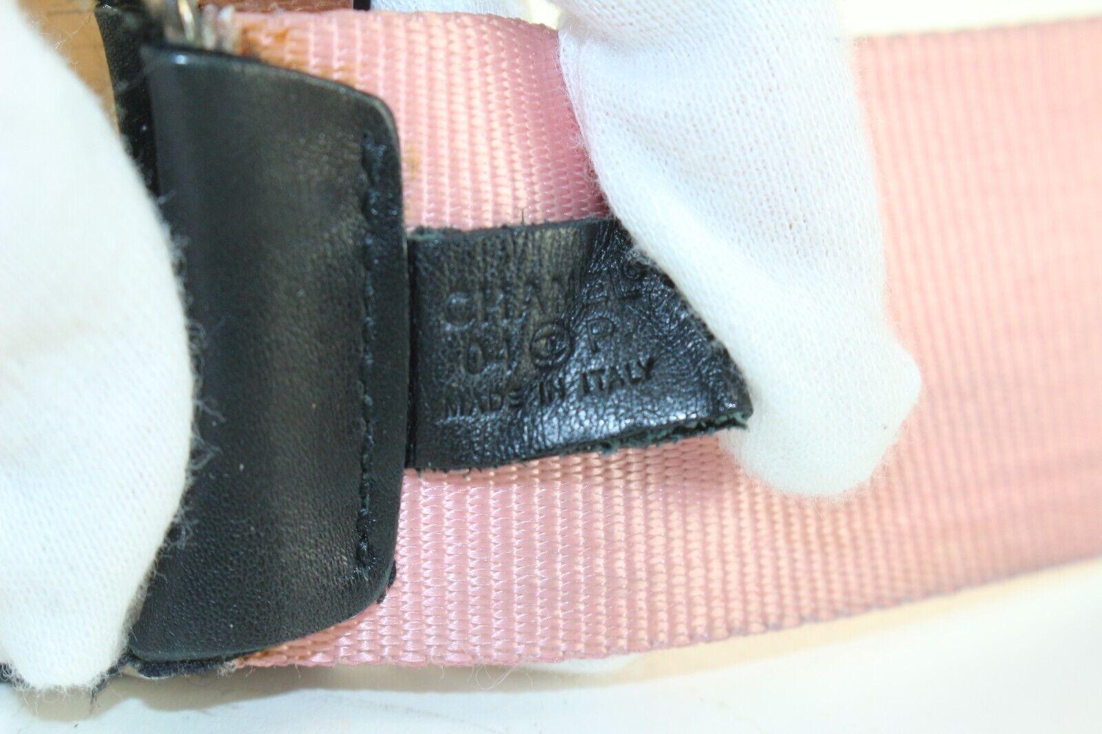 Chanel 04P Size 75/30 Pink Cassette Tape Belt 1CC615K For Sale 6
