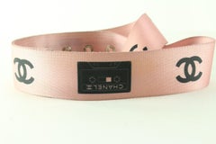 Chanel 04P Size 75/30 Pink Cassette Tape Belt 1CC615K
