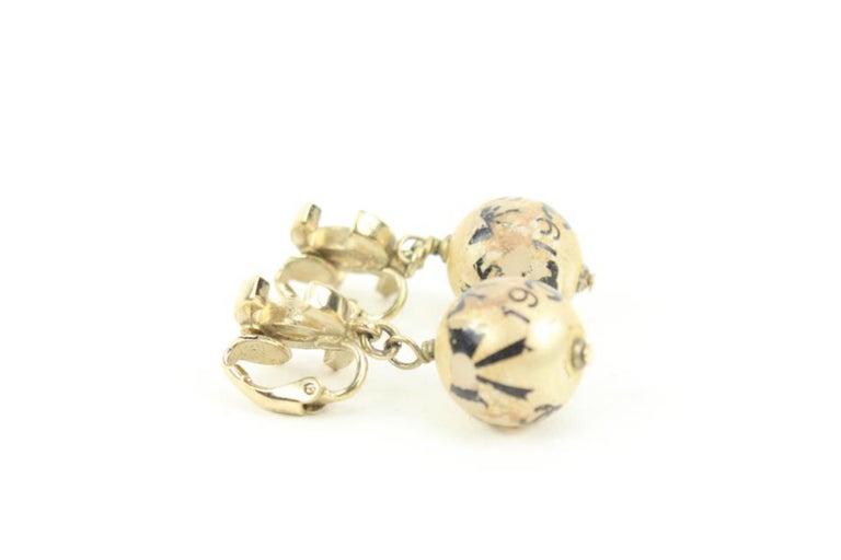 Chanel 06A CC Drop Pearl Icon Earrings 120ca12 For Sale at 1stDibs