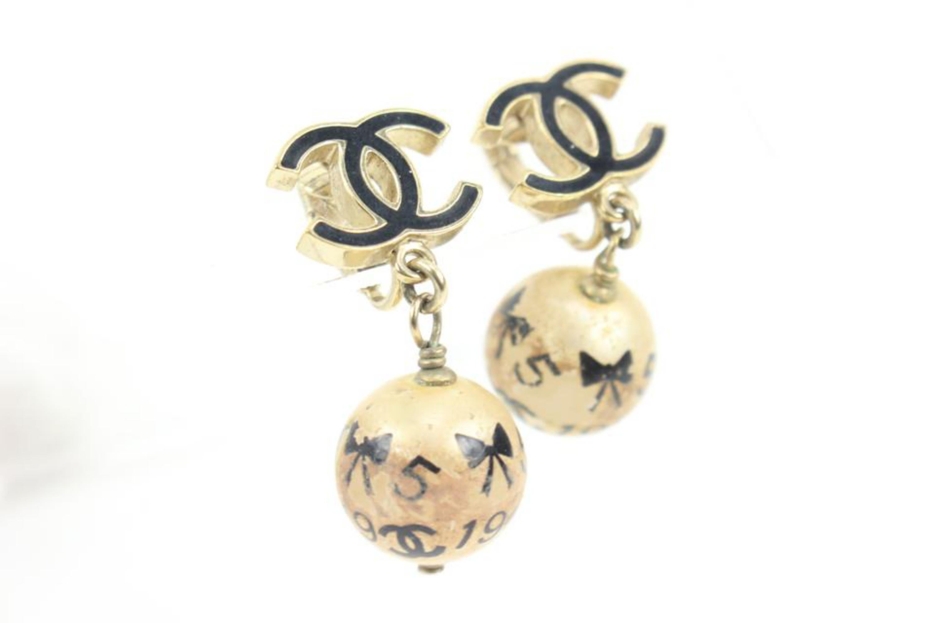 Chanel 06A CC Drop Pearl Icon Earrings 120ca12 5