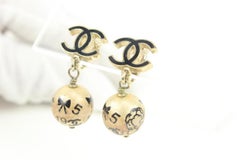Chanel 06A CC Drop Pearl Icon Earrings 120ca12