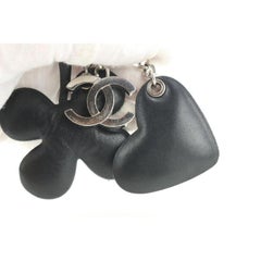 Chanel 06c Coco CC LogoClover Heart Keychain Charm Pendant 862830
