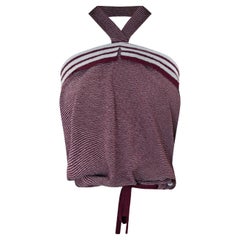 CHANEL 08C 2008 Karl Lagerfeld drawstring waist / Halter Neck Stretch Top