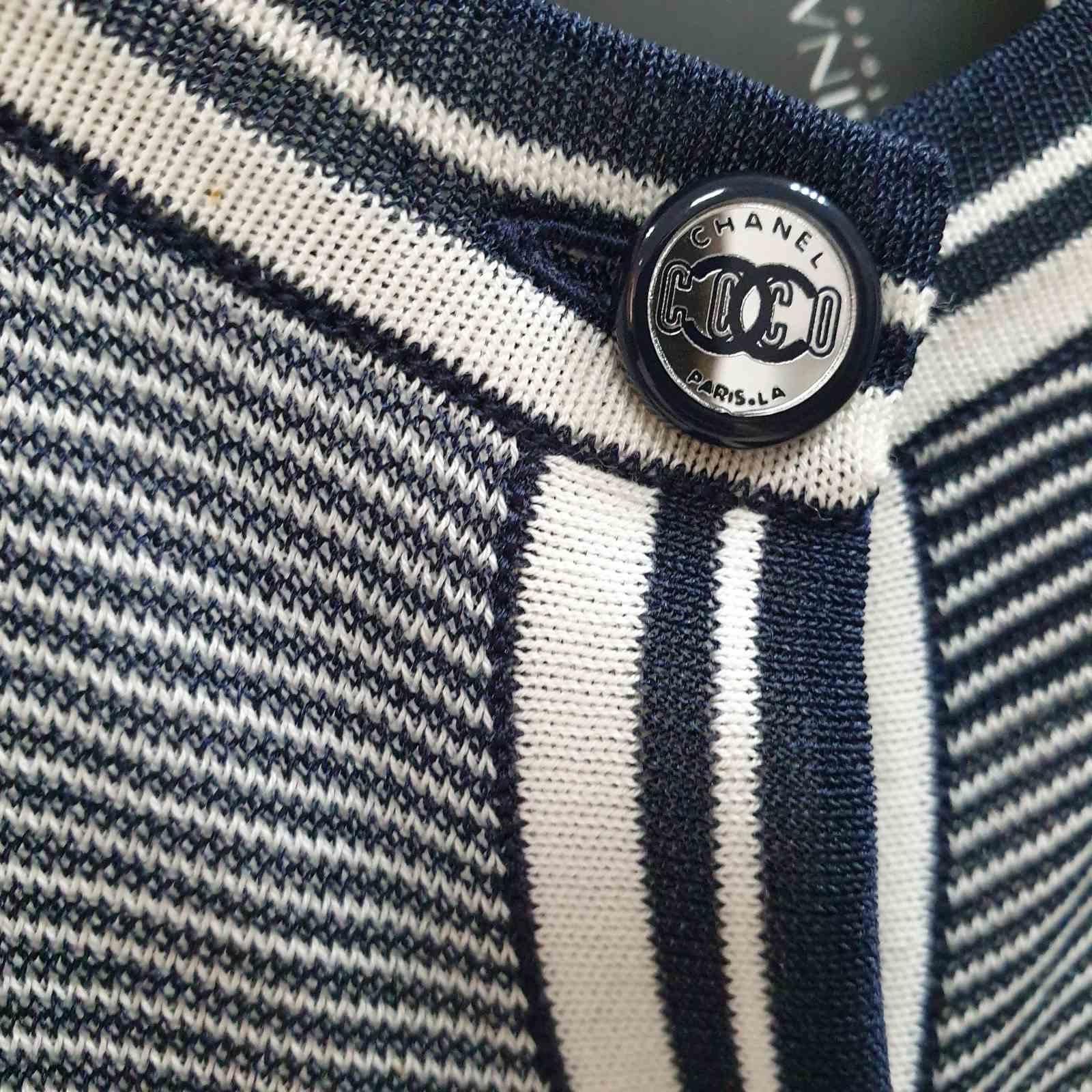Chanel 08C Striped Dress In Good Condition For Sale In Krakow, PL