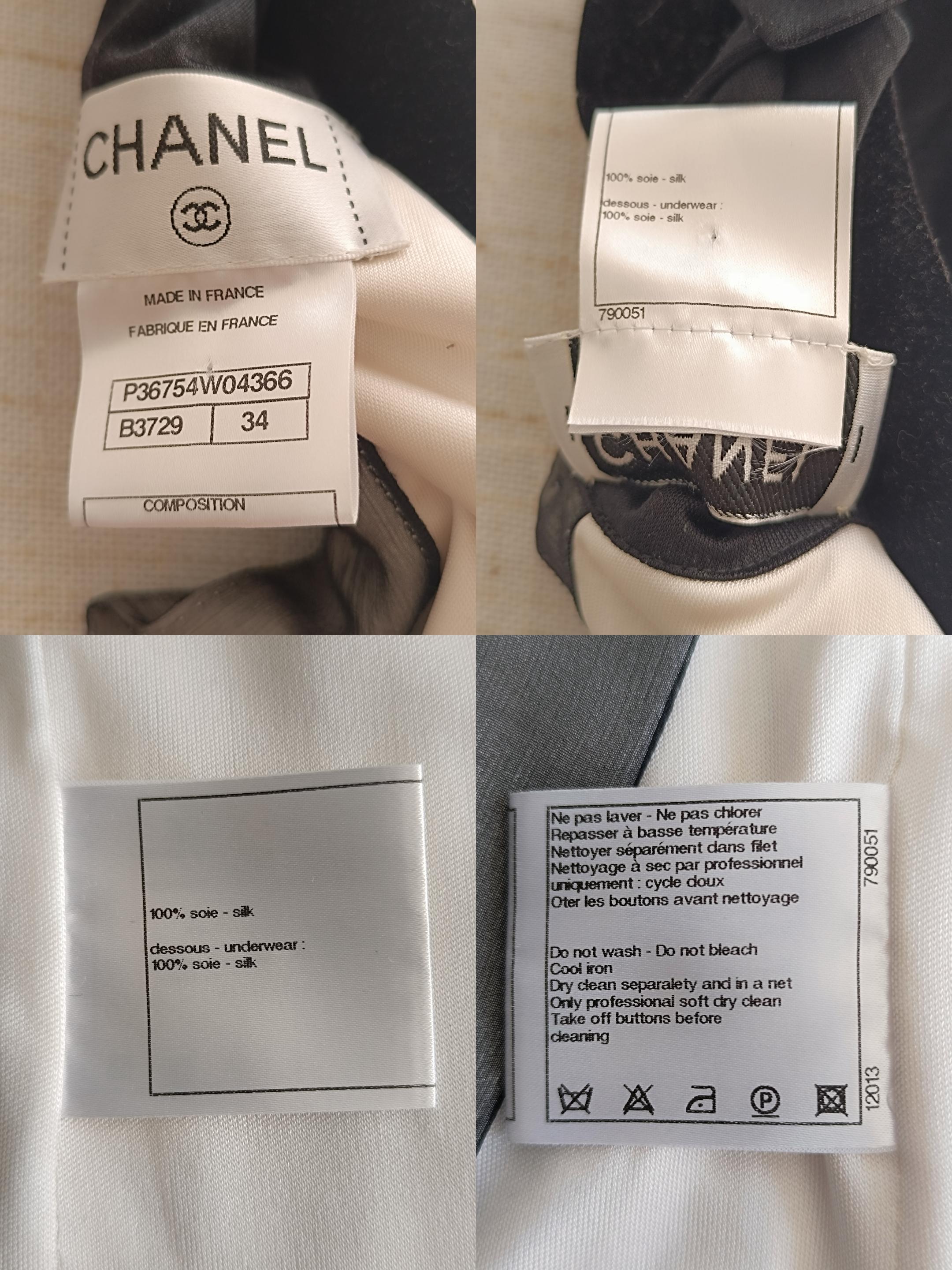 CHANEL 09A 2009 Karl Lagerfeld silk Top For Sale 5