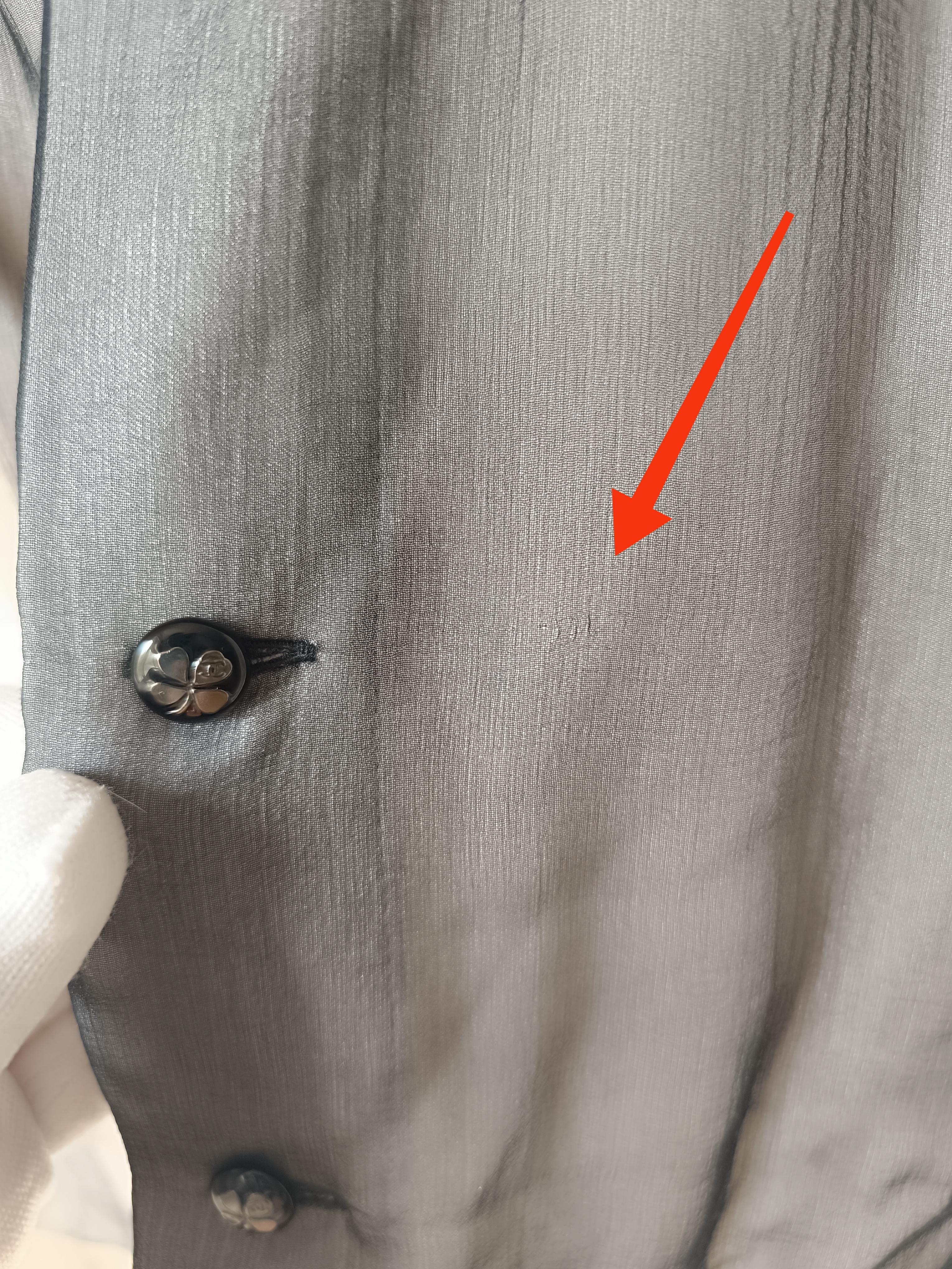 CHANEL 09A 2009 Karl Lagerfeld silk Top For Sale 9