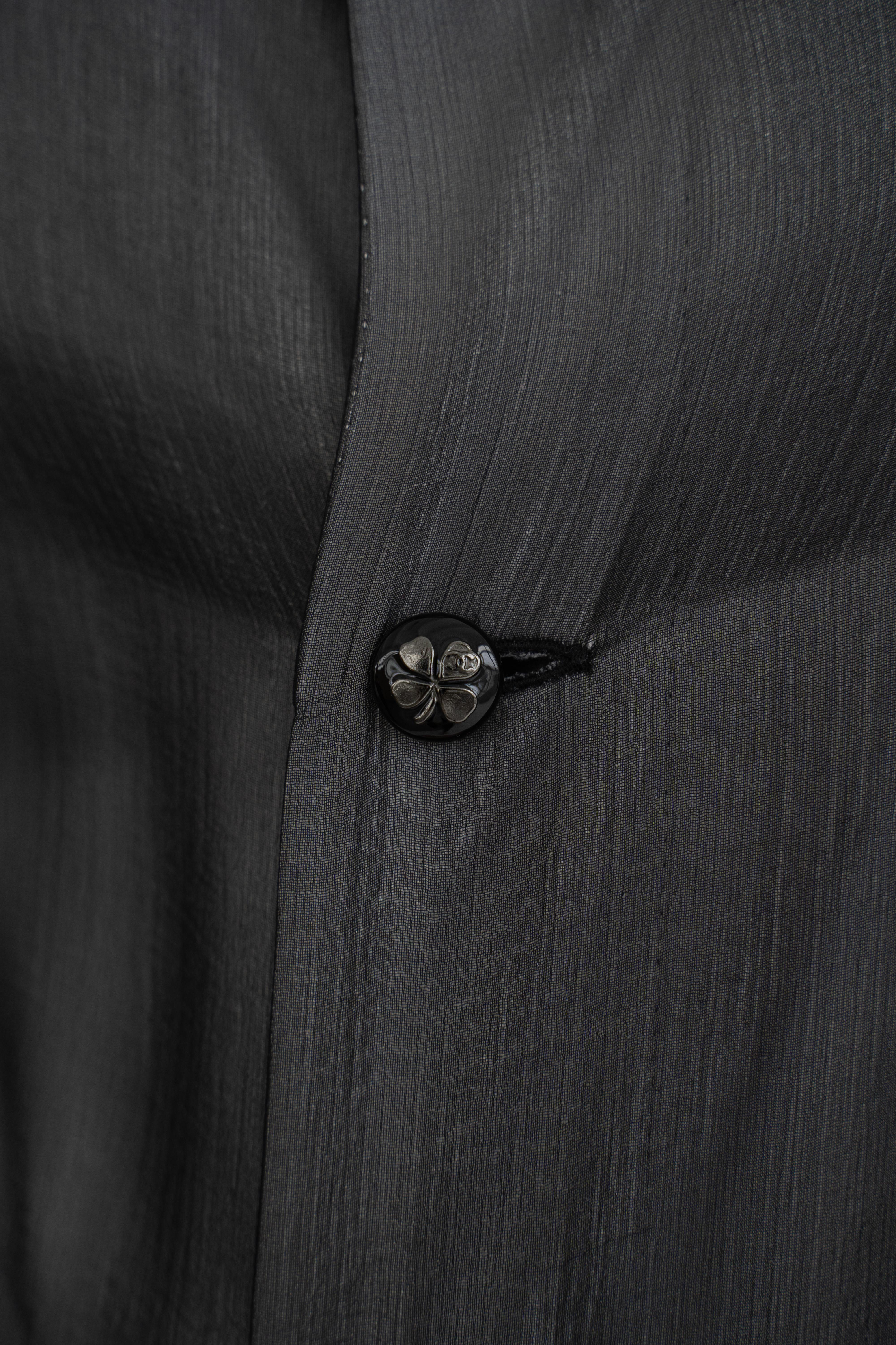 CHANEL 09A 2009 Karl Lagerfeld silk Top In Good Condition For Sale In Алматинский Почтамт, KZ