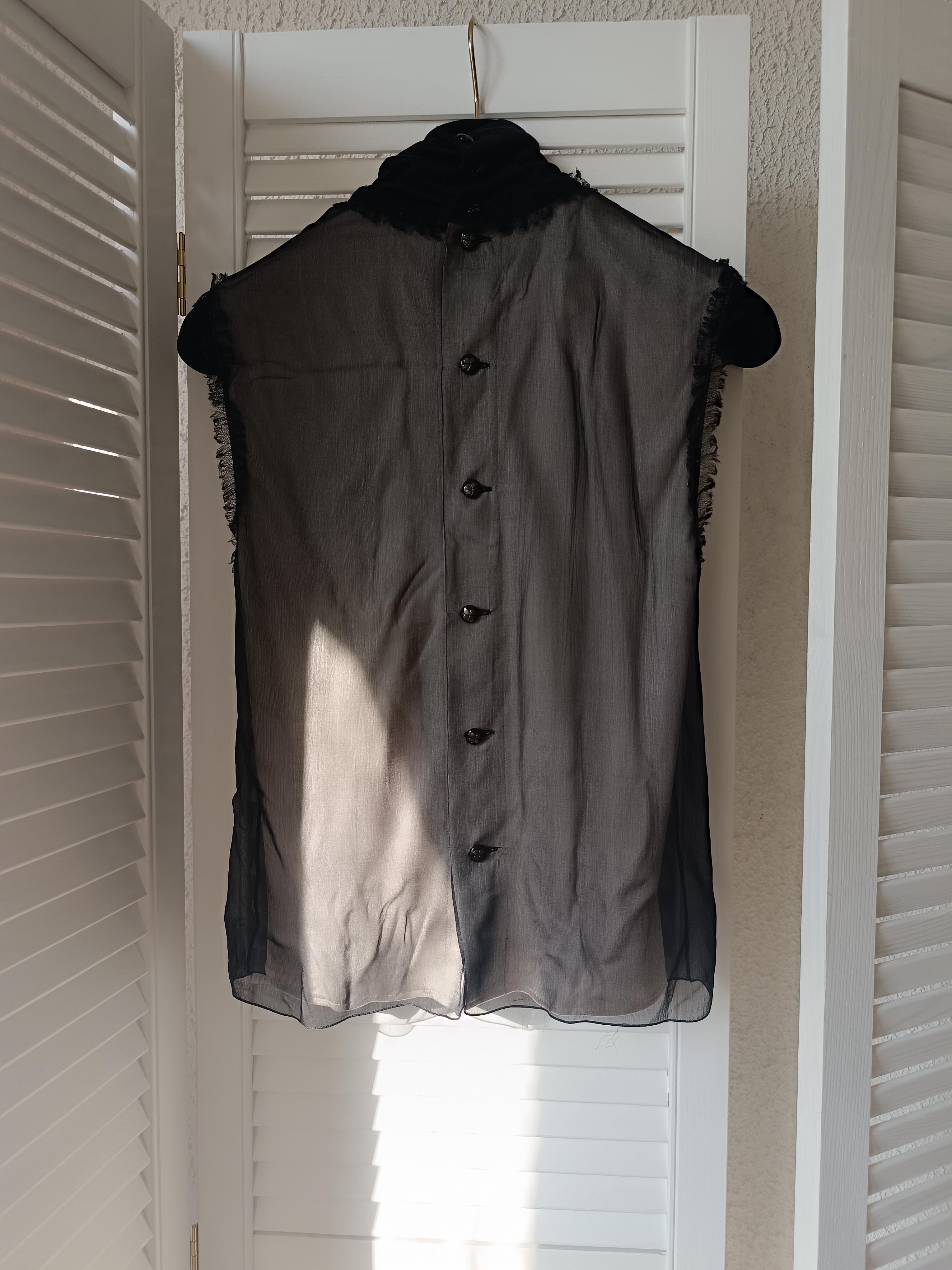 CHANEL 09A 2009 Karl Lagerfeld silk Top For Sale 3