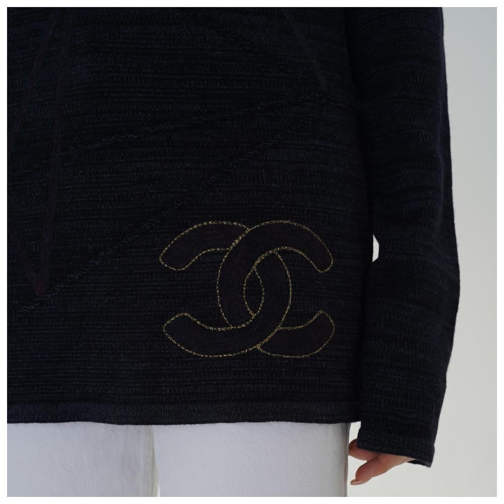 CHANEL 09A CC Moscow – Paris 2009 Karl Lagerfeld sweater pullover rare For Sale 7