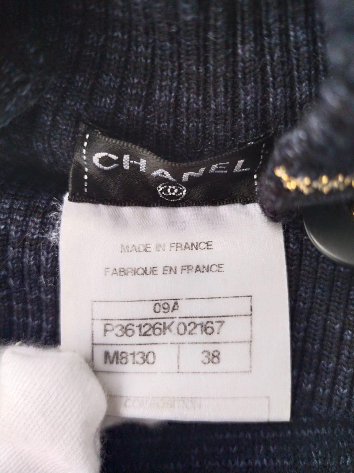 Women's CHANEL 09A CC Moscow – Paris 2009 Karl Lagerfeld sweater pullover rare For Sale