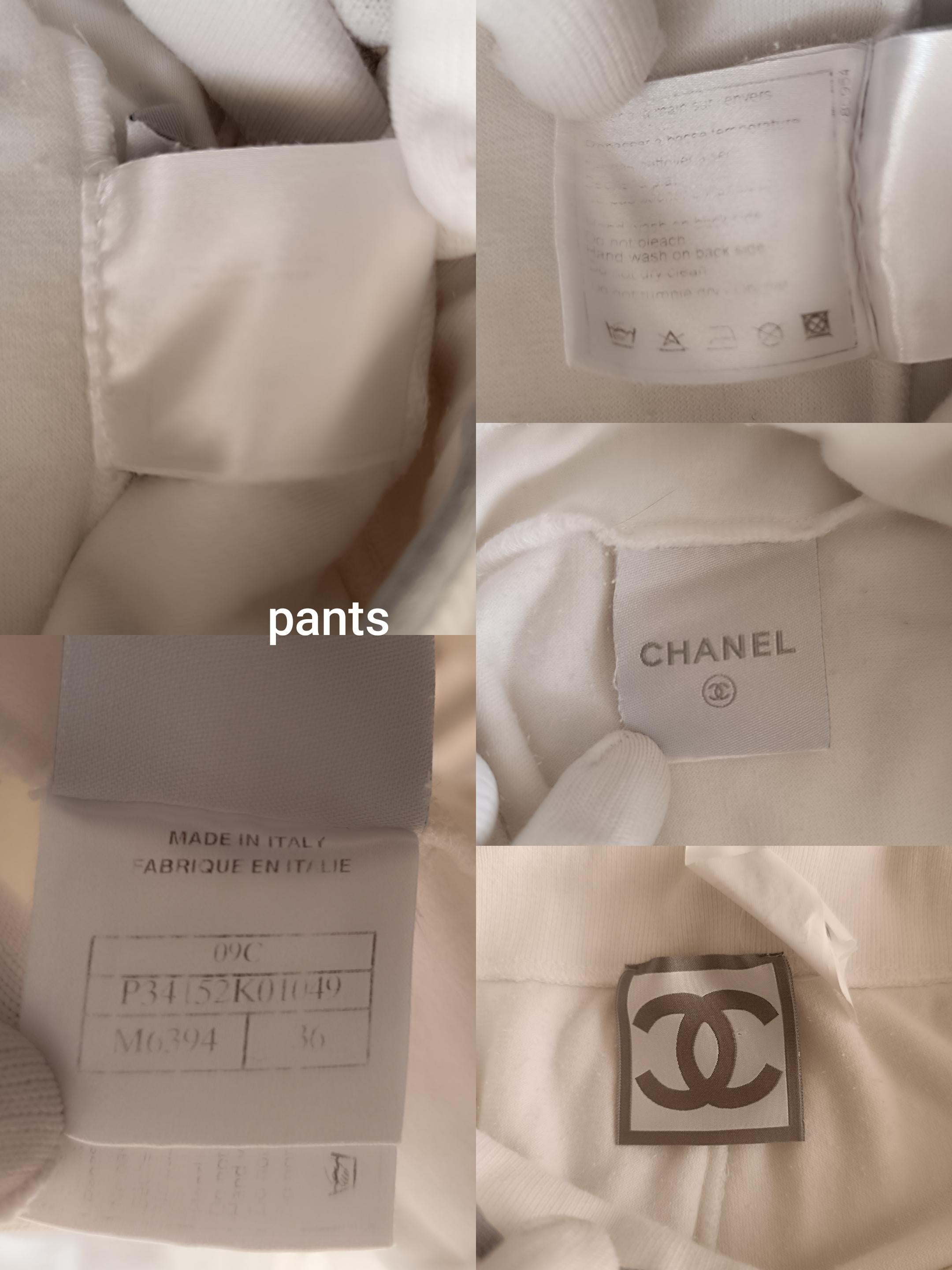 Chanel 09C CC 2009 CRUISE Sport velour tracksuit For Sale 6