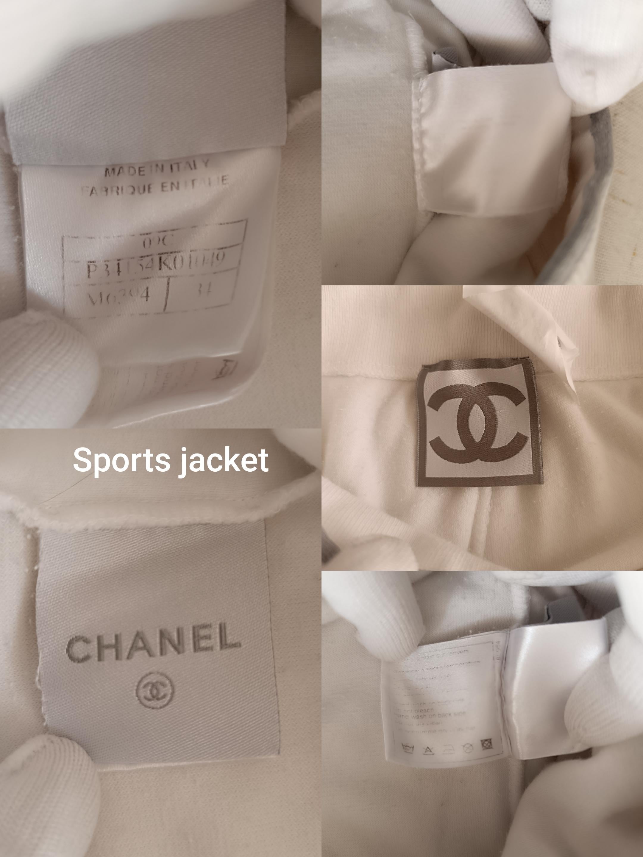 Chanel 09C CC 2009 CRUISE Sport velour tracksuit For Sale 7