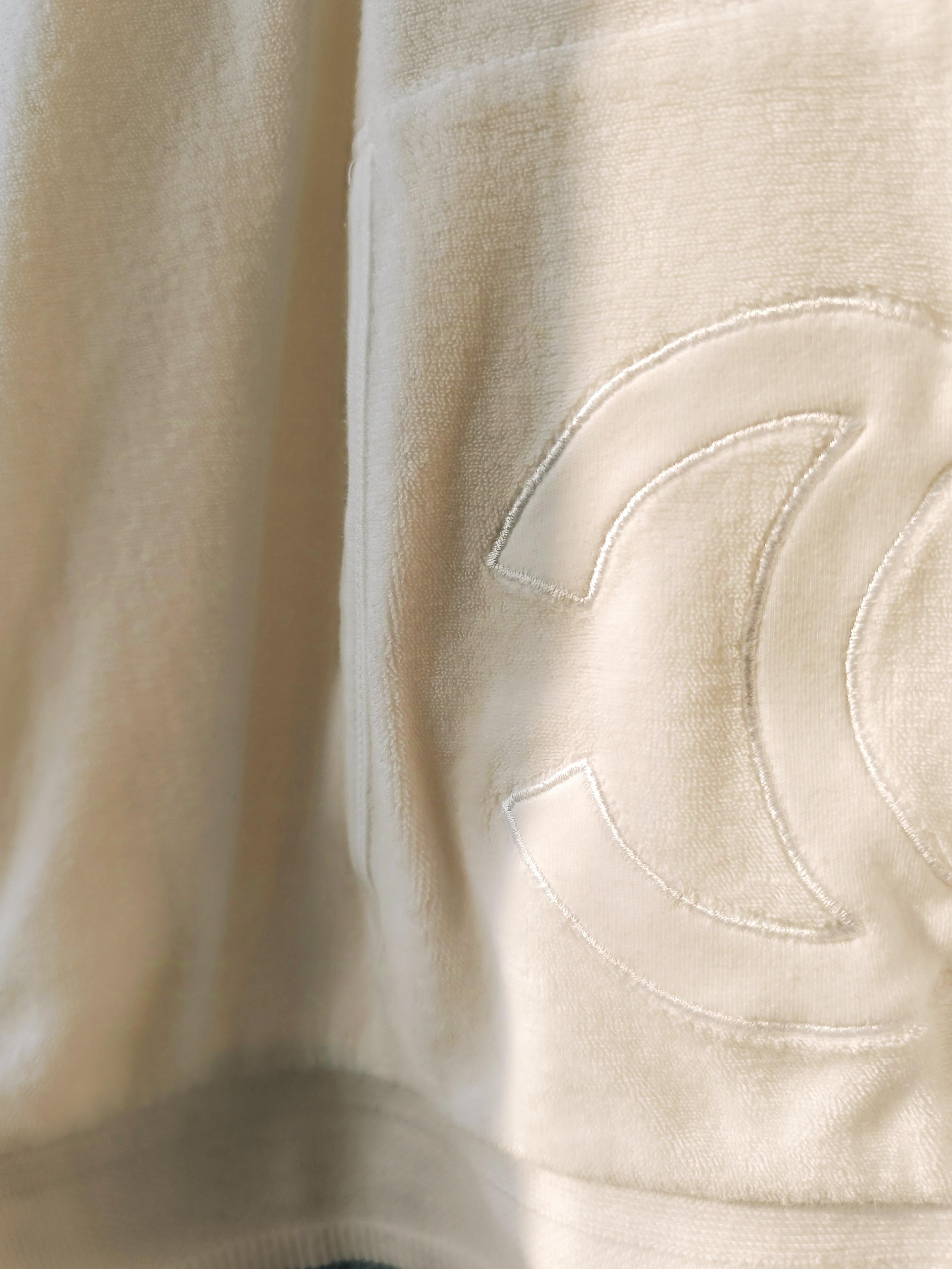Chanel 09C CC 2009 CRUISE Sport velour tracksuit For Sale 9