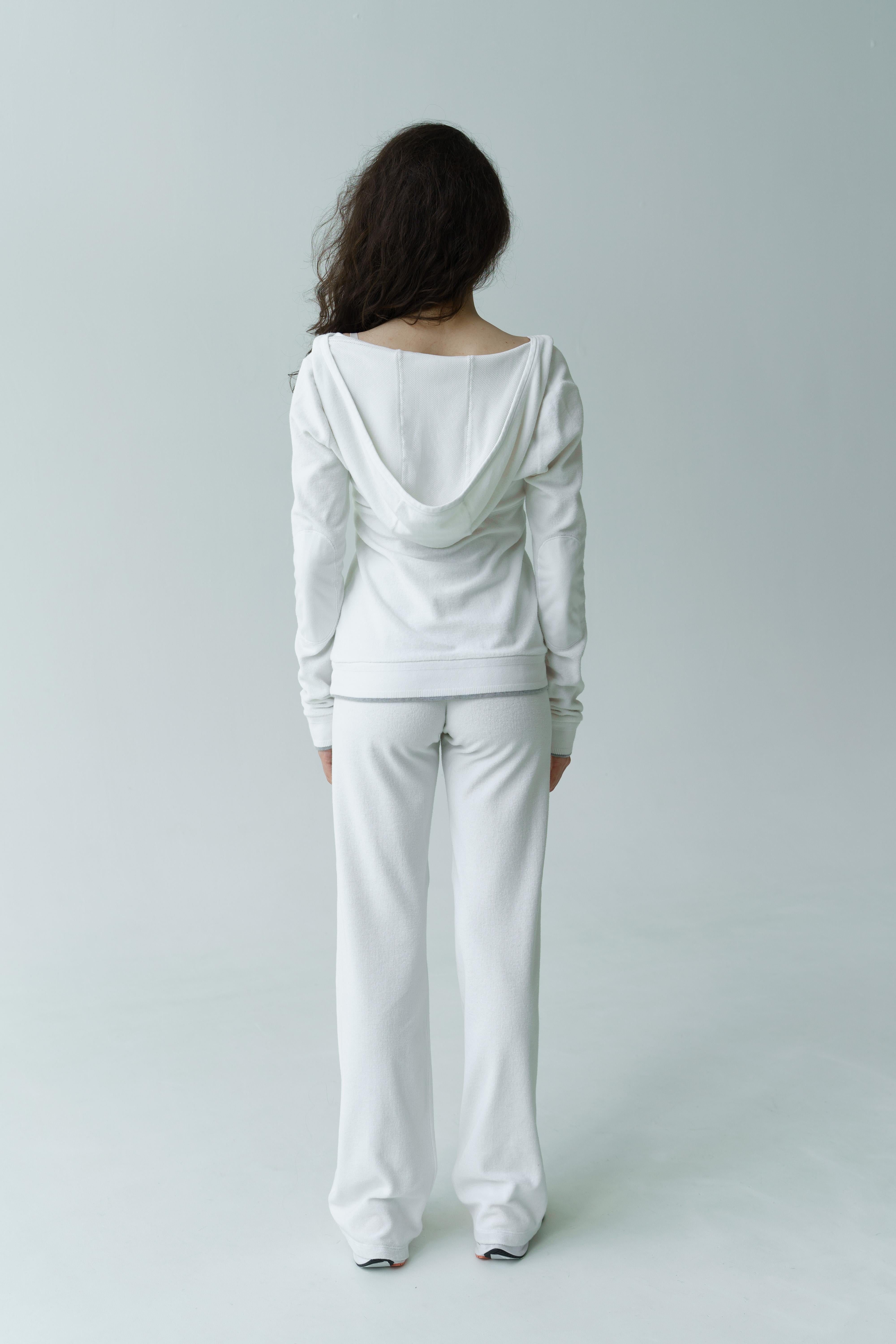 Gray Chanel 09C CC 2009 CRUISE Sport velour tracksuit For Sale