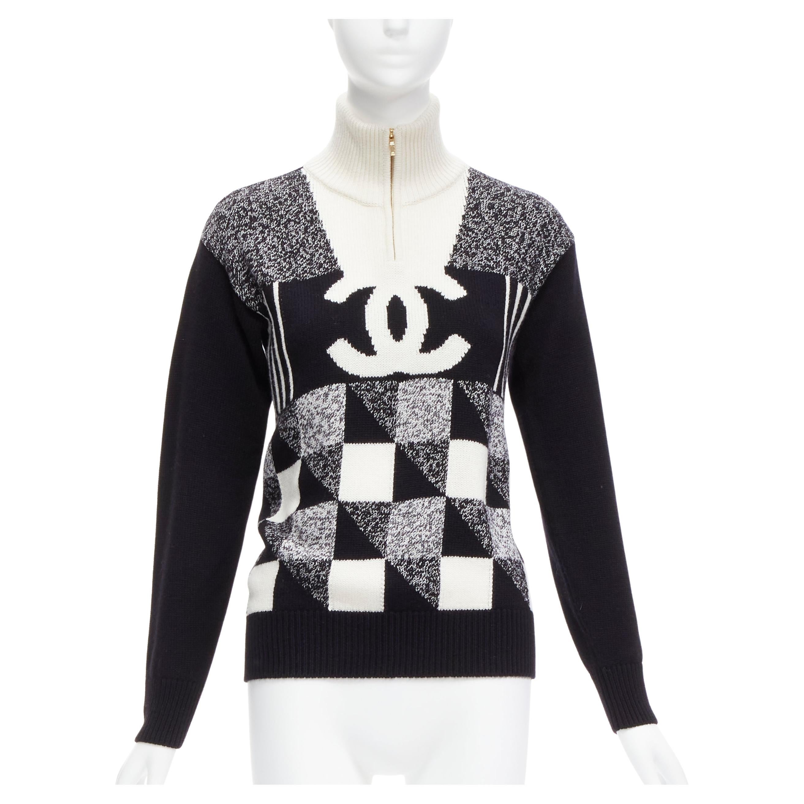 Chanel Black/White Tweed Jacket with Removable Cuffs – Encore Resale.com