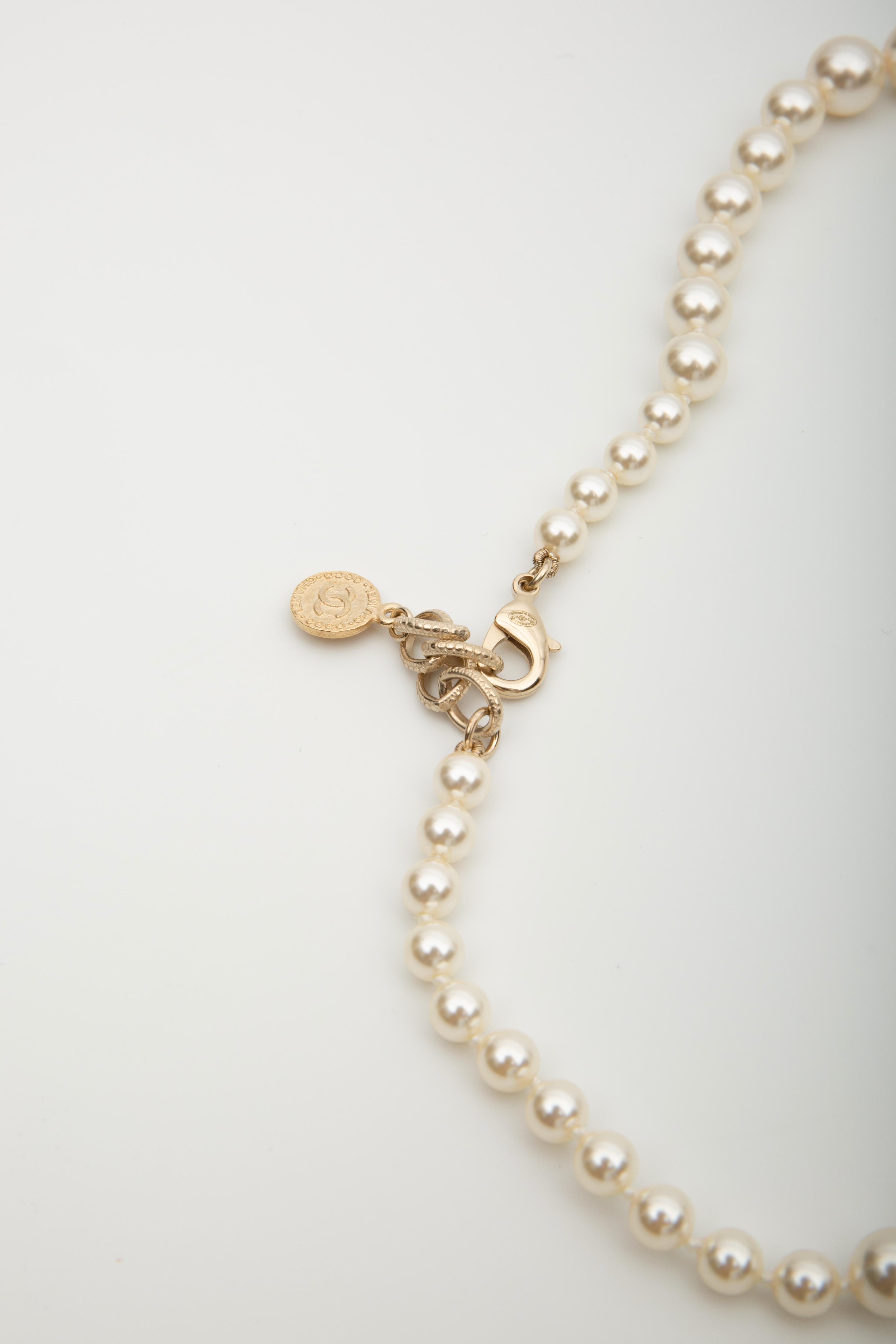 chanel 100th anniversary pearl necklace