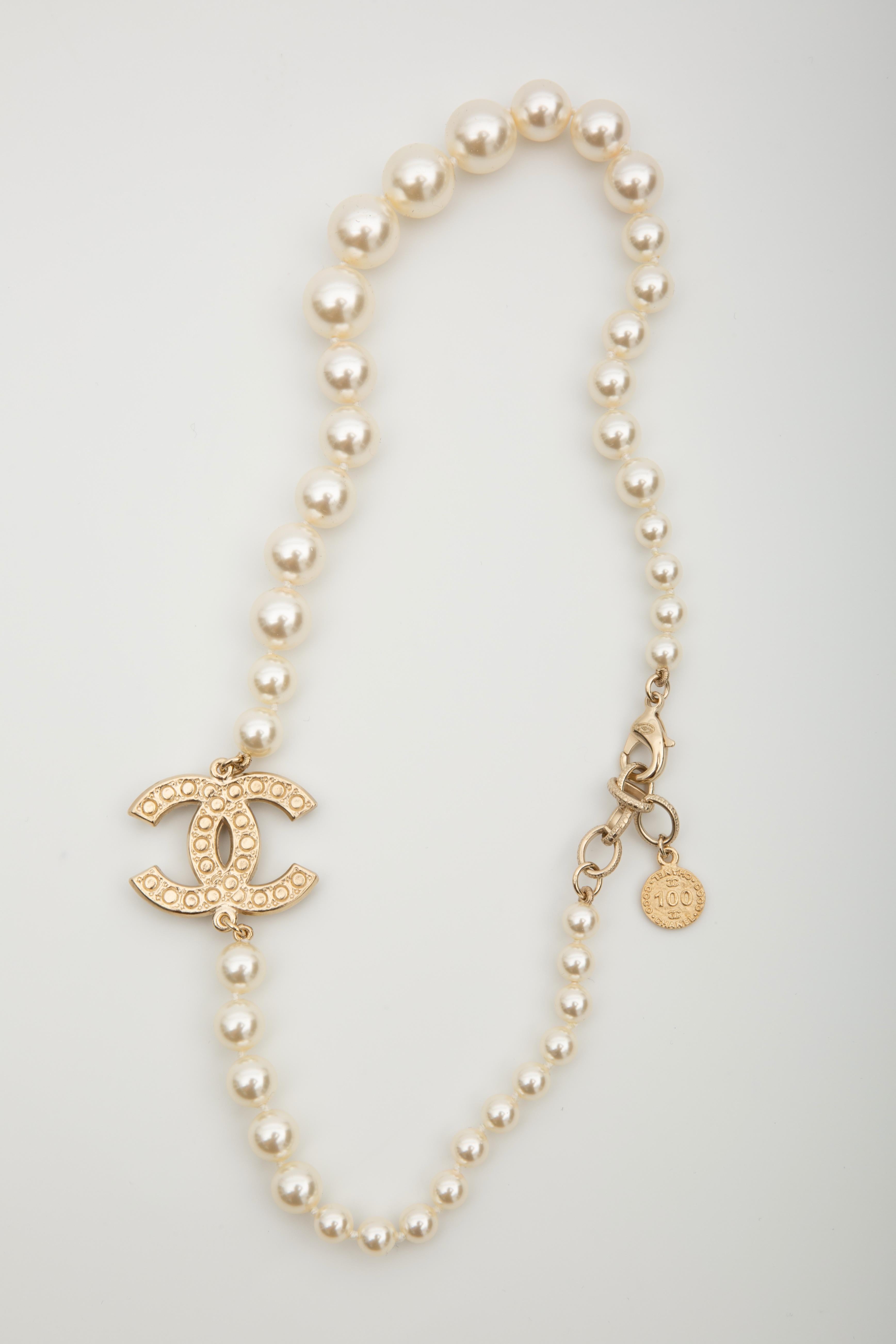 chanel pearl necklace 100th anniversary
