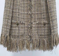 Chanel 10A Fringed Lesage Tweed Jacket