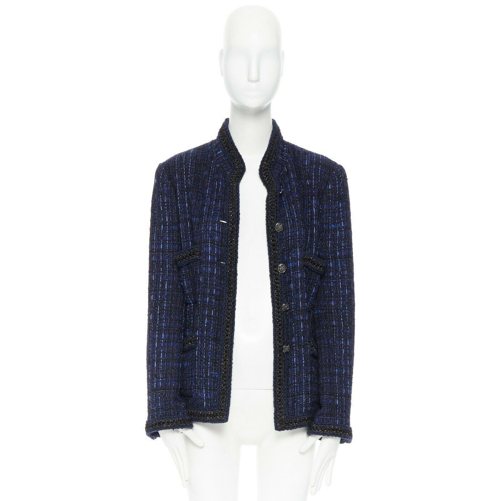 maje suede jacket with crochet trim
