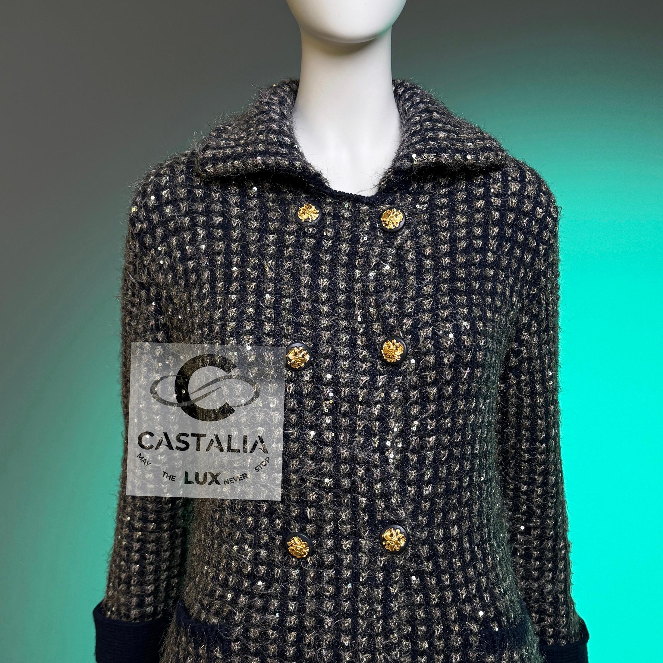 CHANEL 10K$ 2009 Collectors Sequin Shimmering Jacket en vente 1