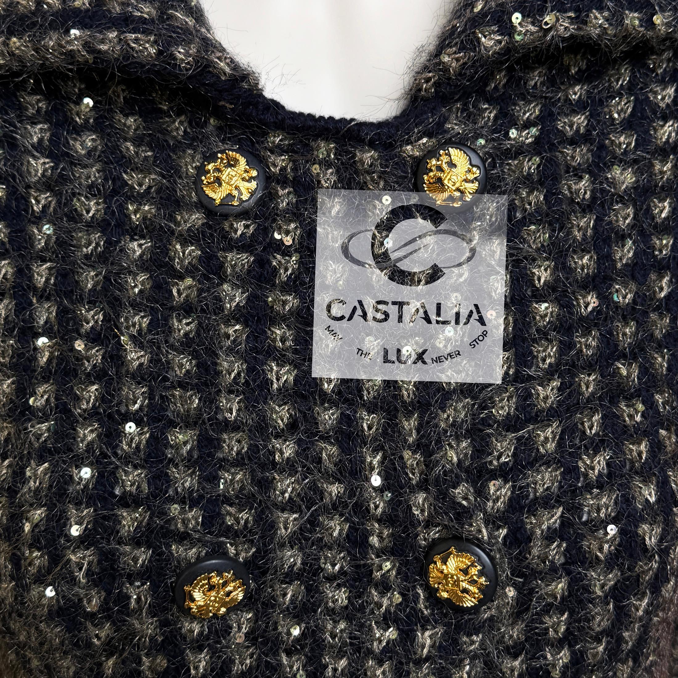 CHANEL 10K$ 2009 Collectors Sequin Shimmering Jacket en vente 2