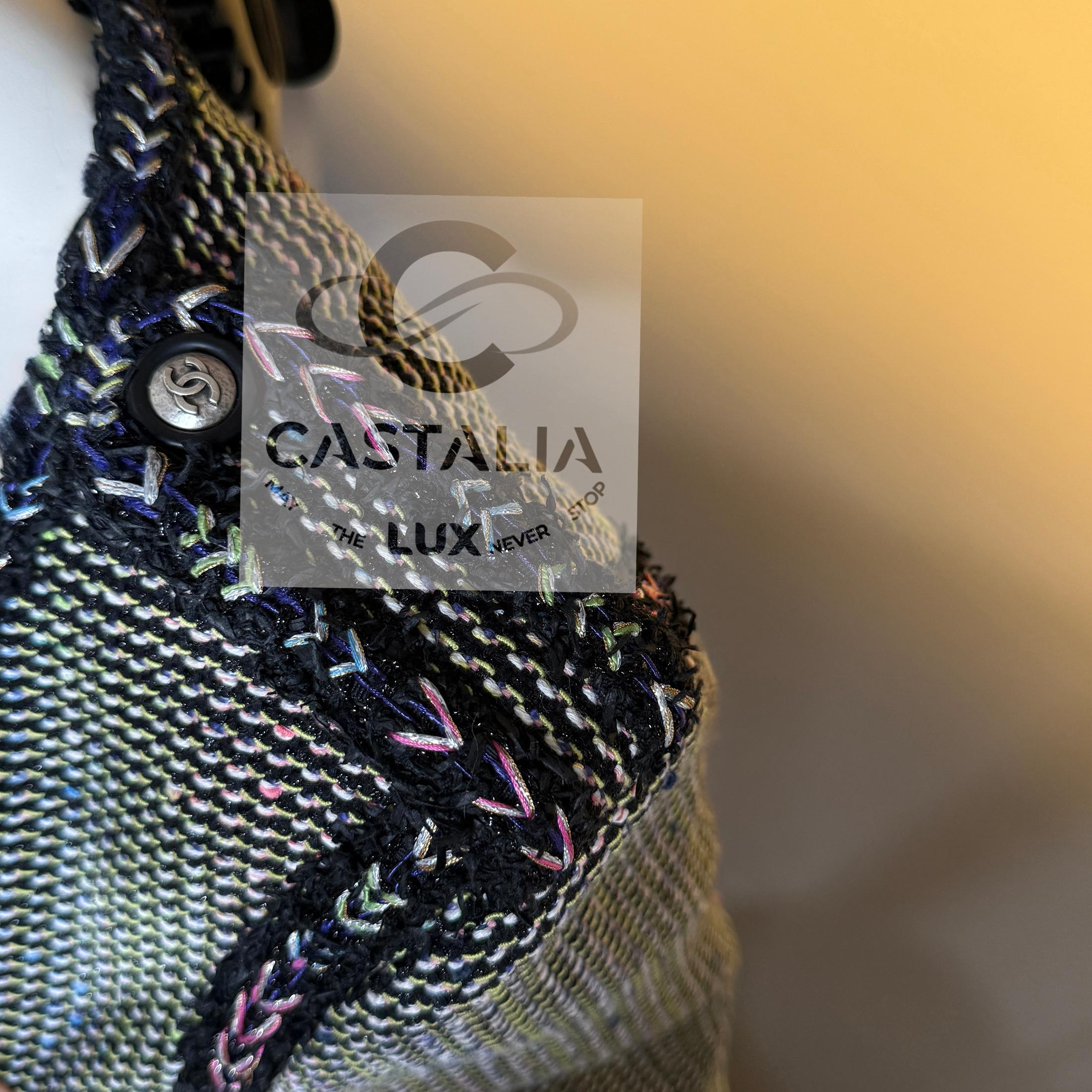 CHANEL 10K$ Iridescent Black Lesage Tweed Jacket 42 FR en vente 10