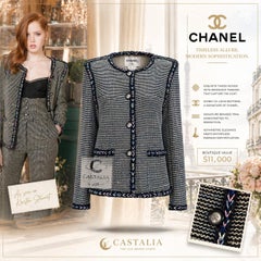 CHANEL 10K$ Iridescent Black Lesage Tweed Jacket 42 FR